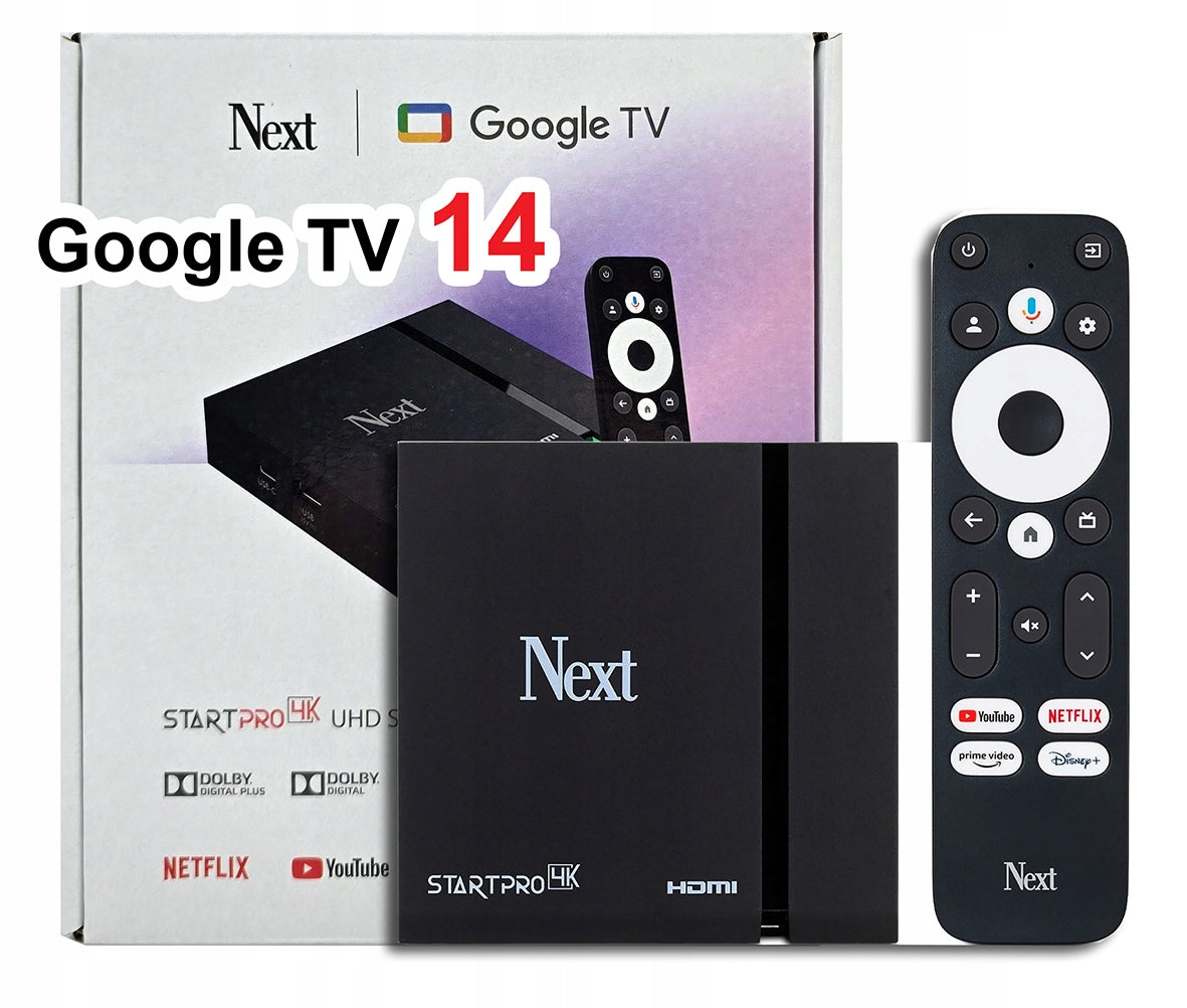 SmartTV Next Start Pro 4K Google TV14 Chromecast 32GB Bluetooth 5.2 WiFi Lan