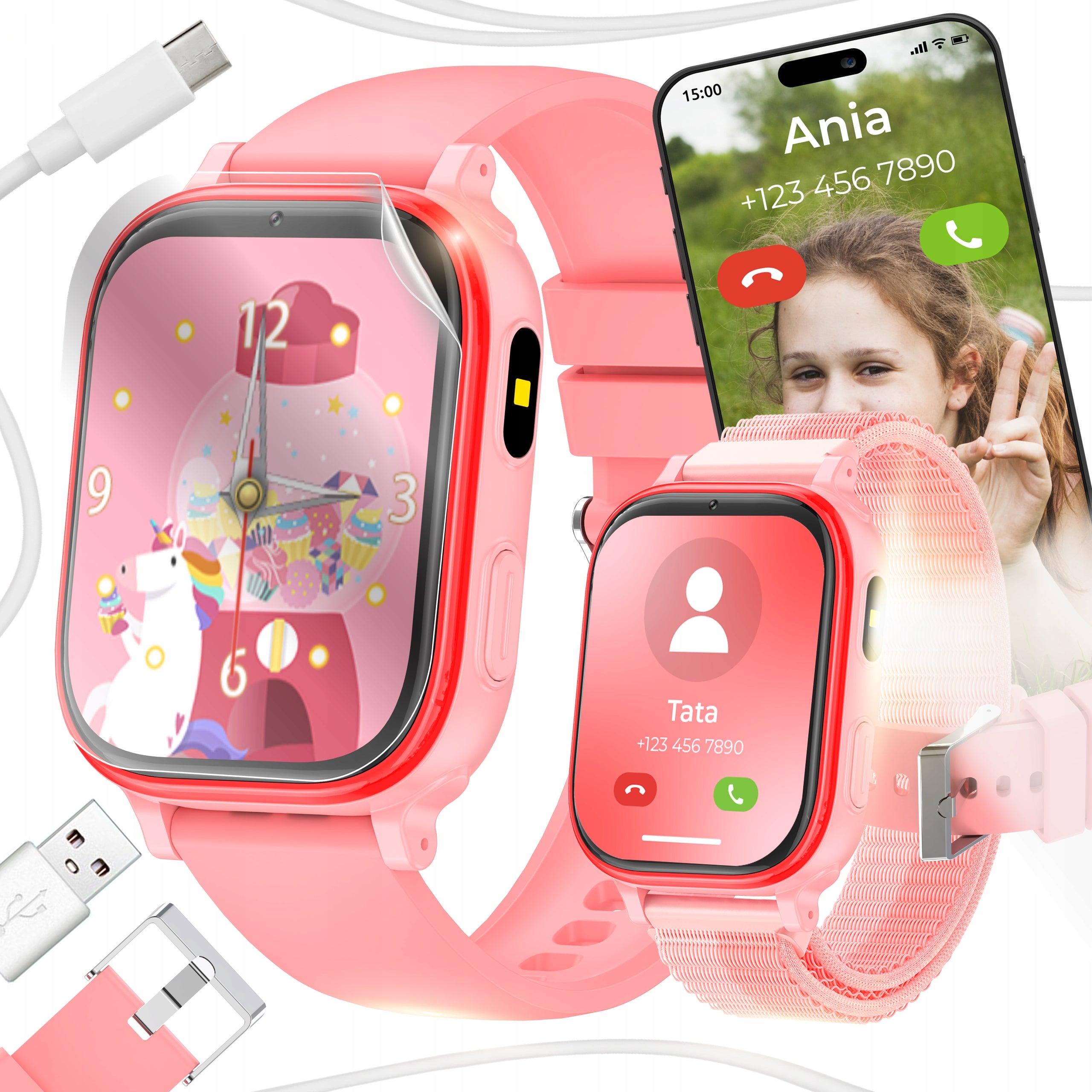 Smartwatch Children's Watch SIM Camera Phone Games Music Talking Fairy Tales Packaging status original