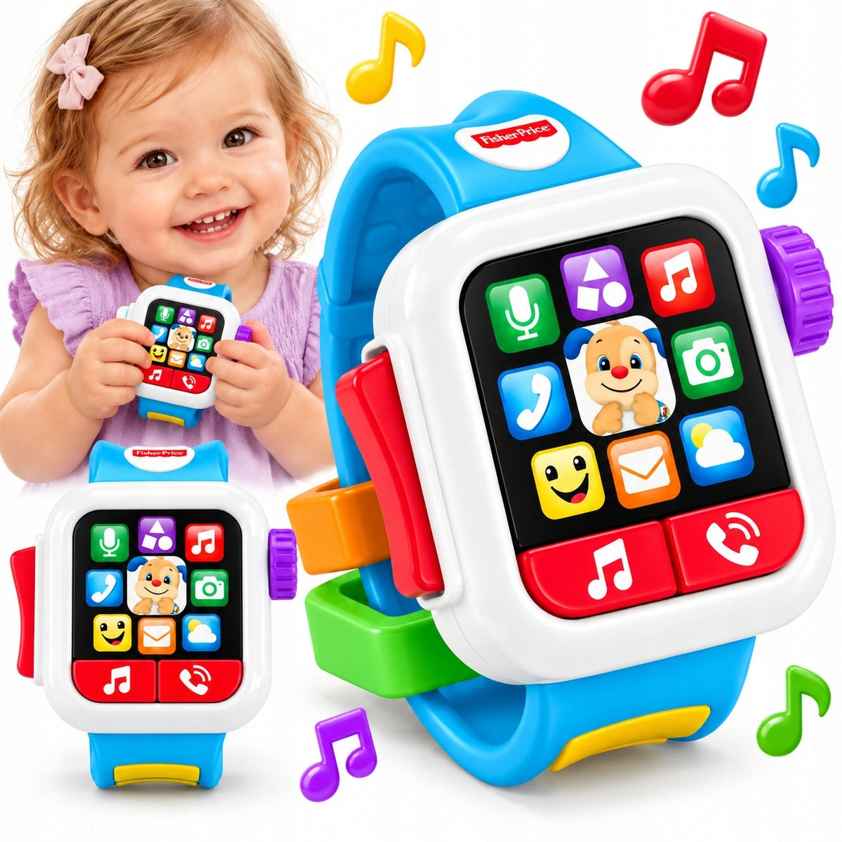 Smartwatch Fisher Price for Toddler Educational Watch Interactive DK