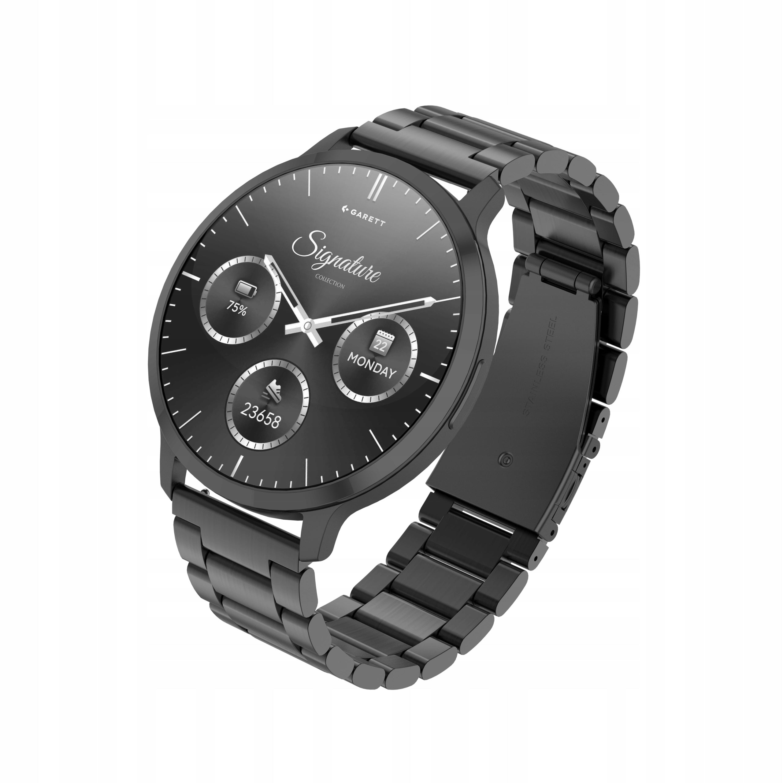 Smartwatch Garett Edge Black Solid AMOLED 1,73" Bluetooth Talk IP68