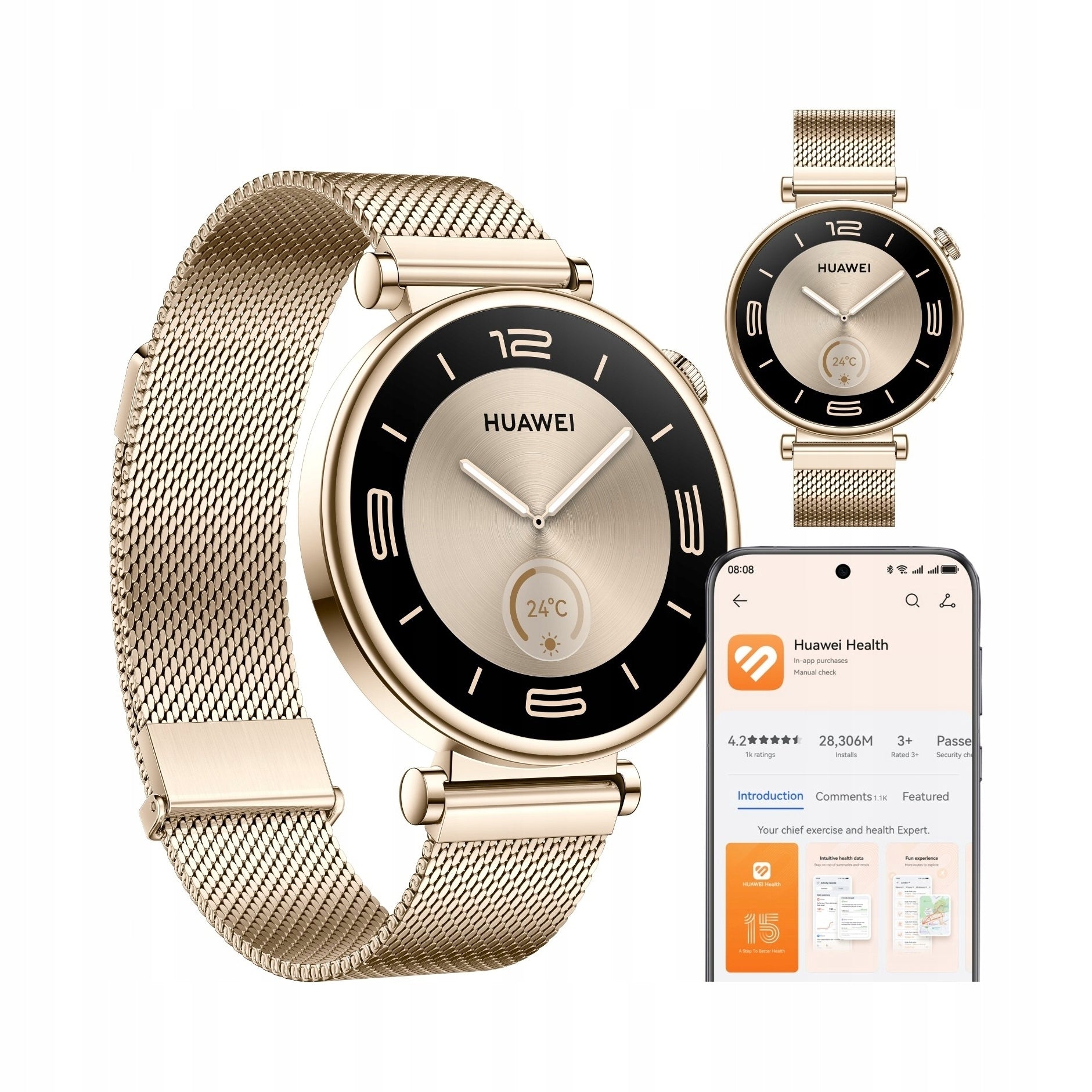 Smartwatch Huawei Watch GT 4 Elegant 41mm gold