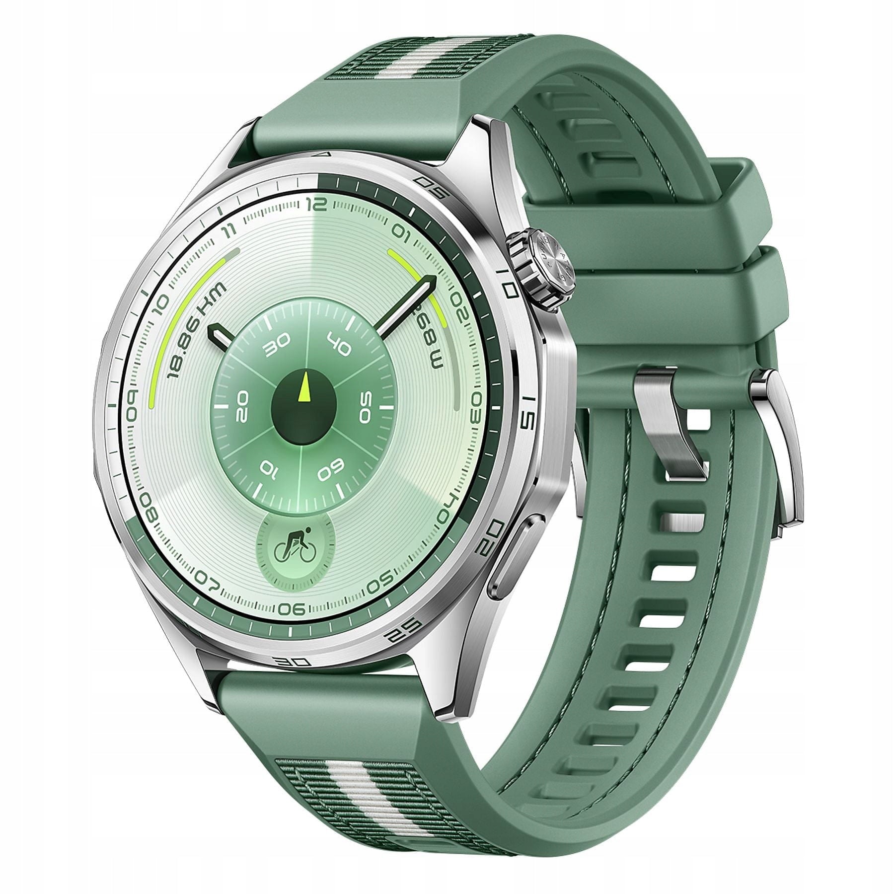 Smartwatch Huawei Watch GT 6 46mm silver green NFC GPS strap