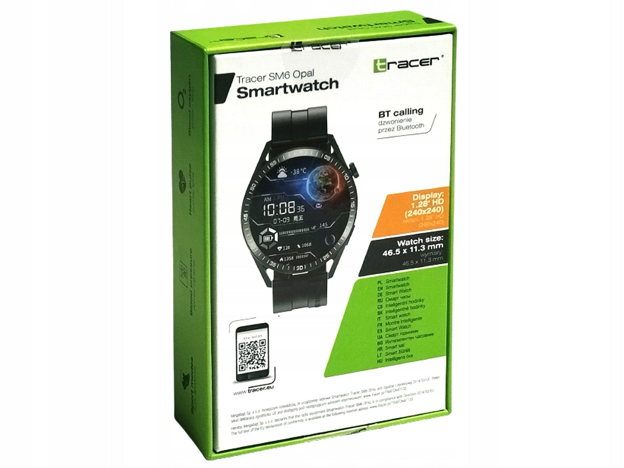Smartwatch Tracer SM6 Opal black Color black