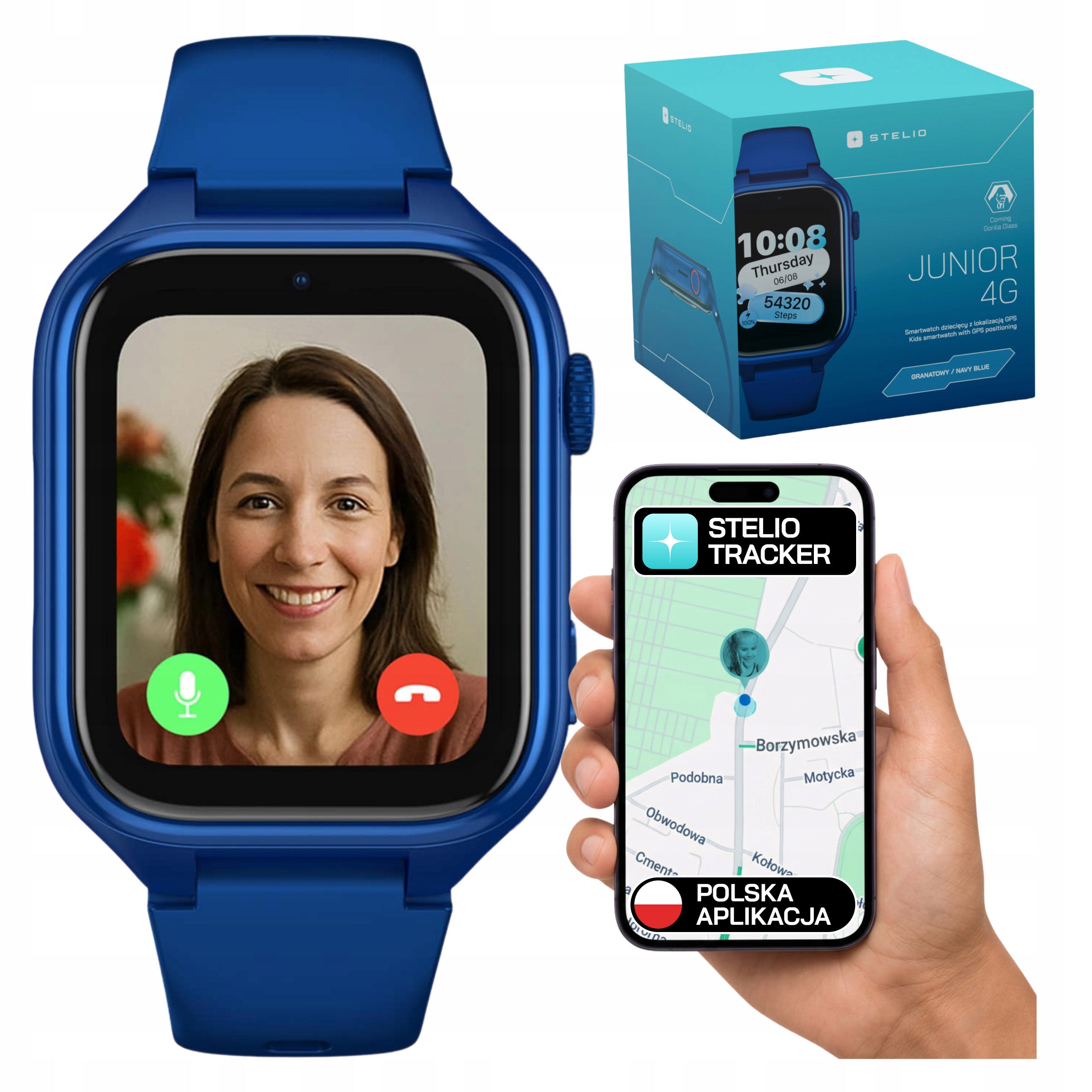Smartwatch for children STELIO 4G LTE GPS CALLS SMS Waterproof SIM camera