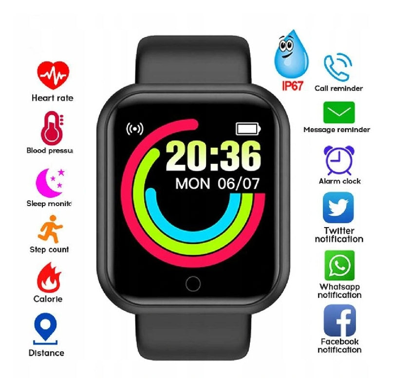Smartwatch smartband men's universal sports watch L18s black Manufacturer code 5908222206314