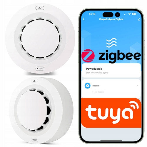 Smoke detector with Siren battery ZIGBEE TUYA smart