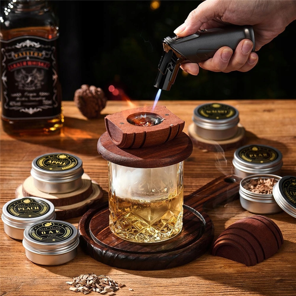 Smoker Set Wood Whiskey Gift For Guy Manufacturer Bedee