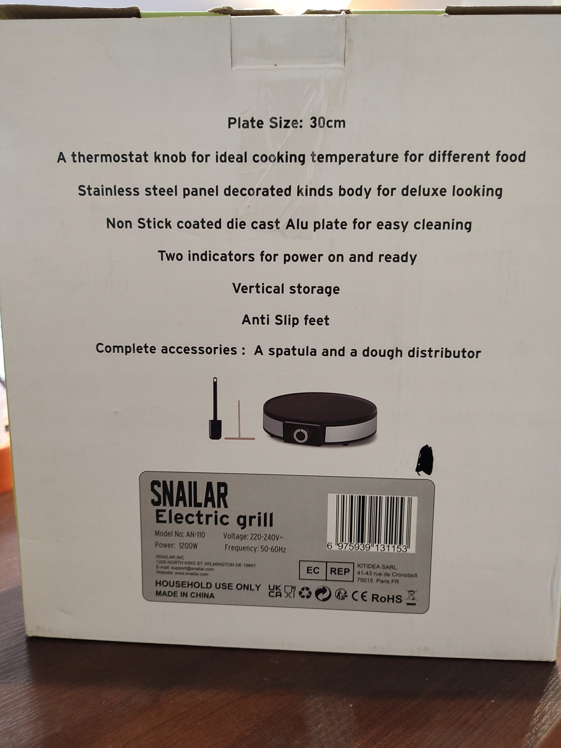 Snailar Electric Pancake Maker
