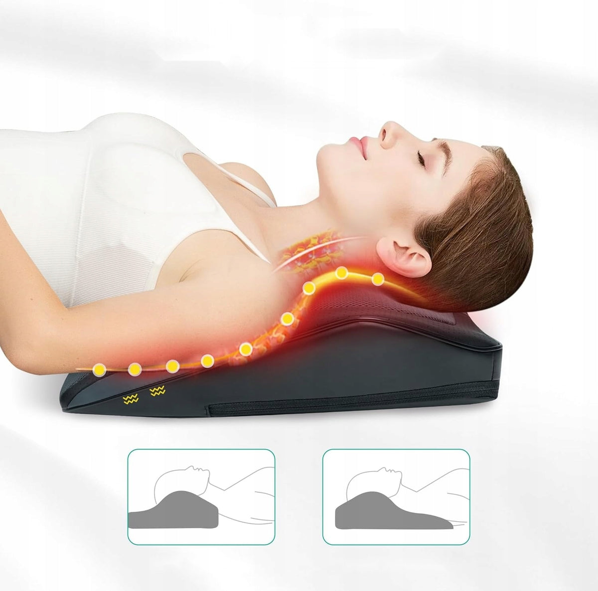 Snailax Shiatsu back and neck massager 4D deep massage pillow Packaging status original