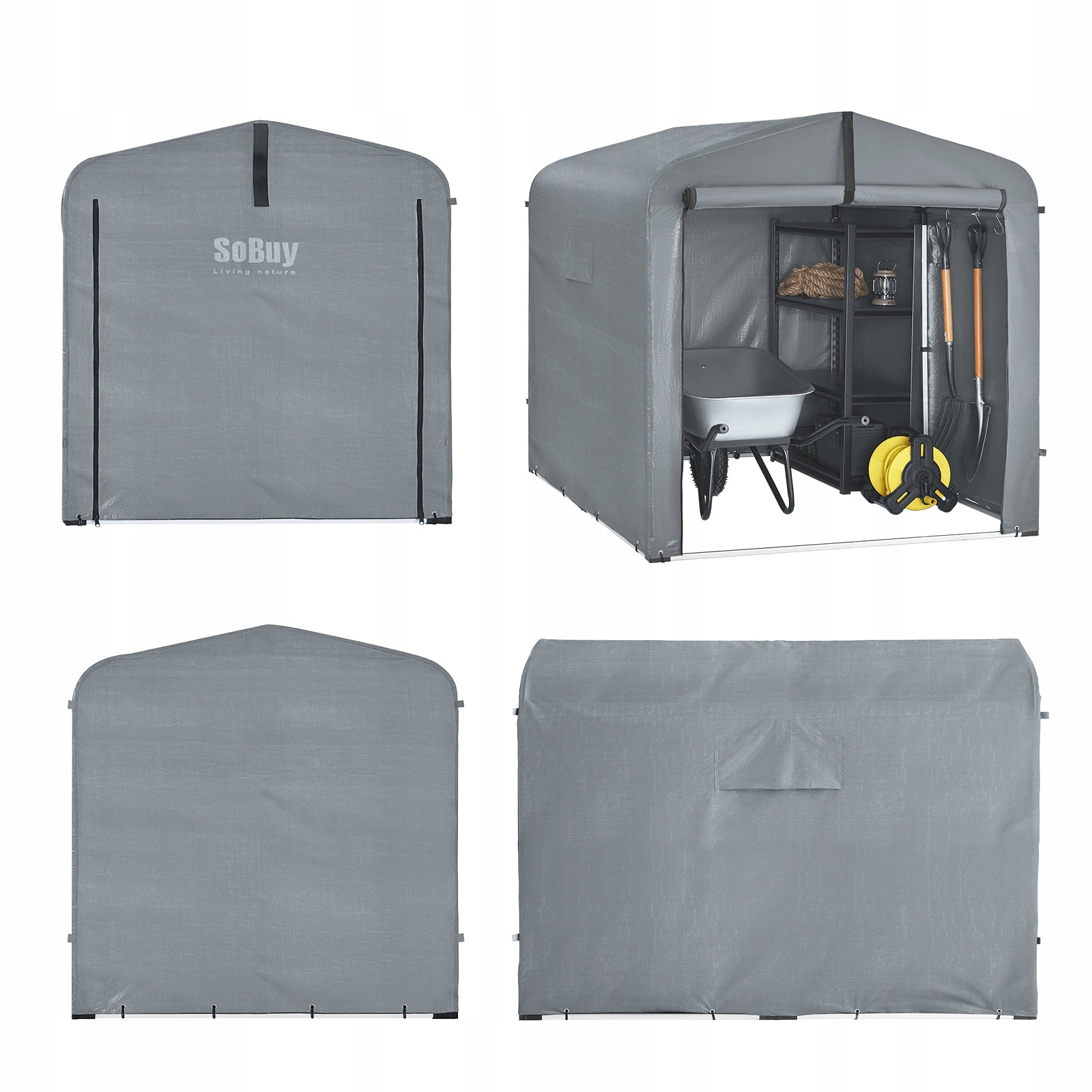 Sobuy UV Garden Tent Waterproof for 2 to 3 Bikes Storage KLS11-L-DG Manufacturer SoBuy