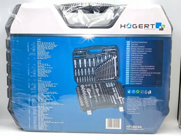 Socket wrenches suitcase flat eye set 222 el. HT1R444 HOGERT Brand no brand