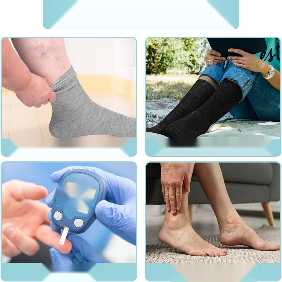 Socks wide 6 pairs without compression cotton comfort Brand no brand