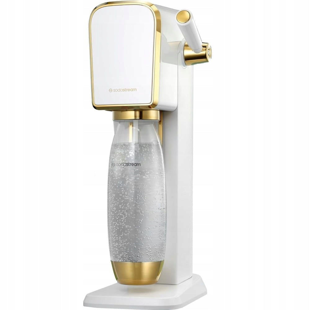 SodaStream Saturator Art Set + 1 L Bottle + White and Gold Cartridge Dominant color white