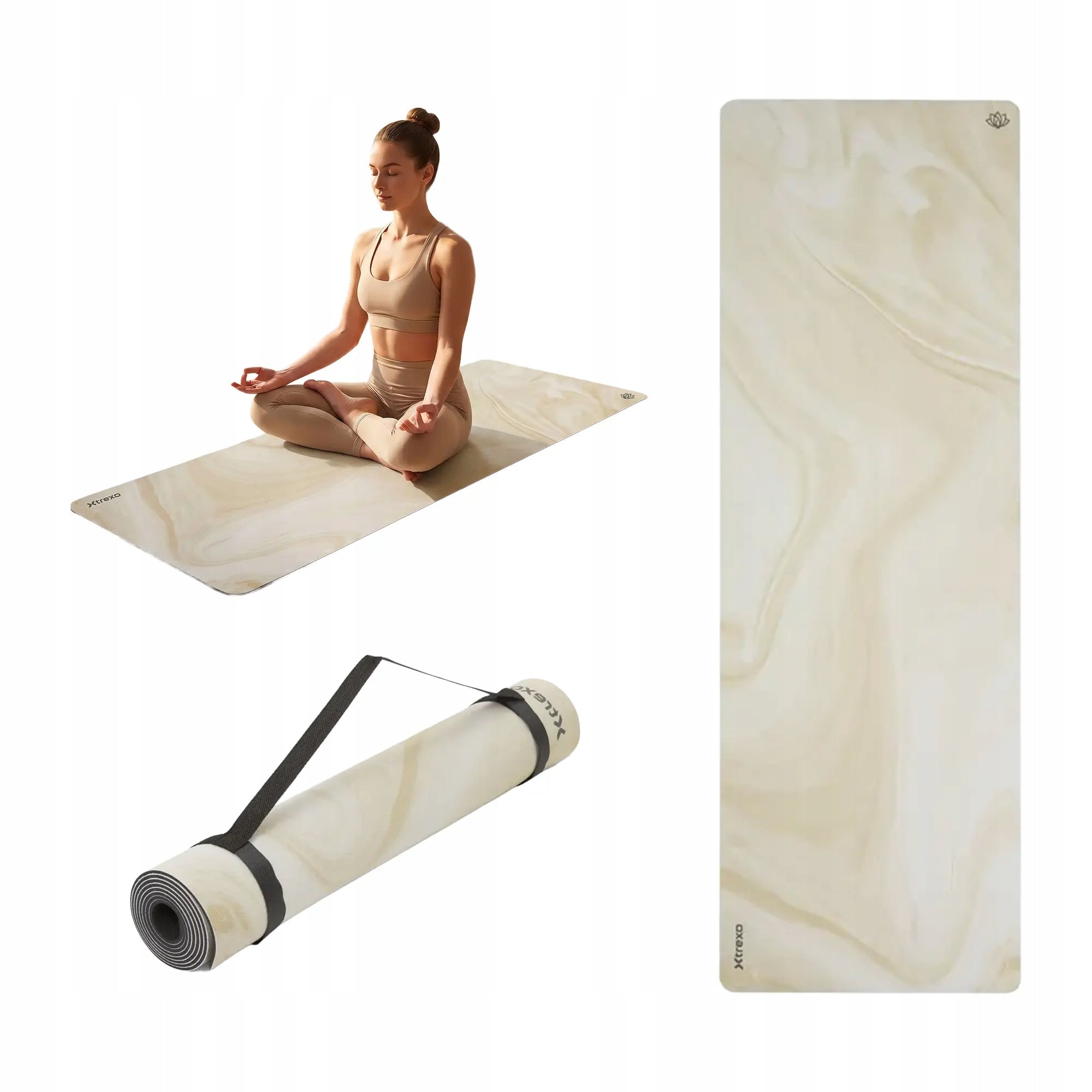 Soft Yoga Mat XTREXO Softea FOR FITNESS EXERCISE PILATES YOGA GYM