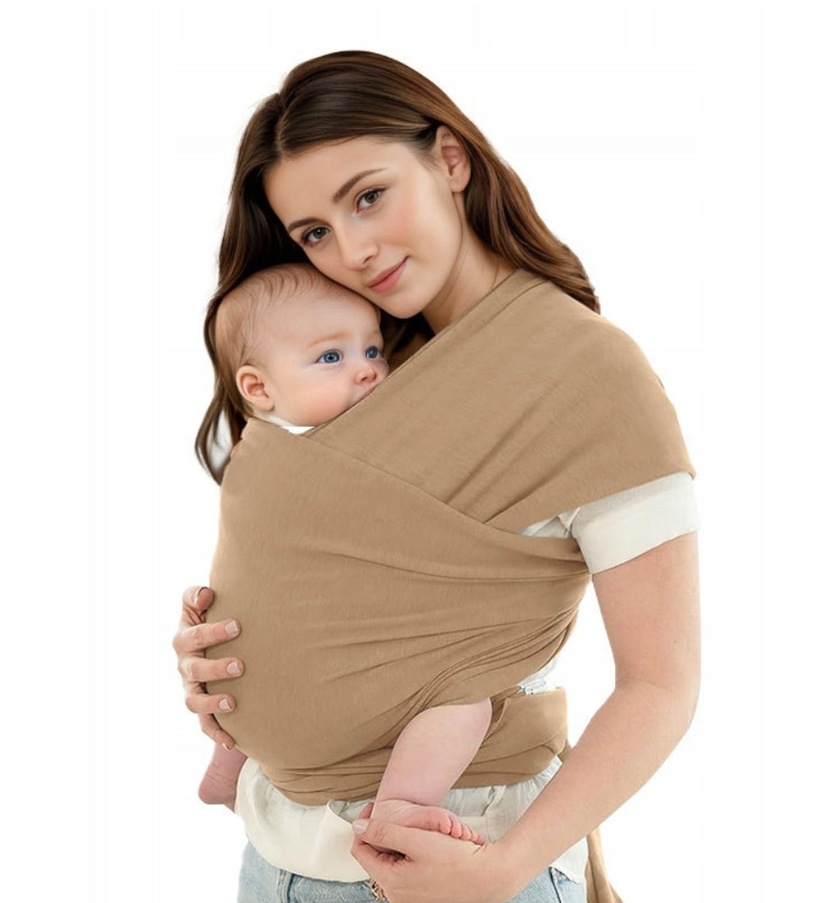 Soft carrier PNRIO brown-beige up to 20 kg for children up to 36 months.