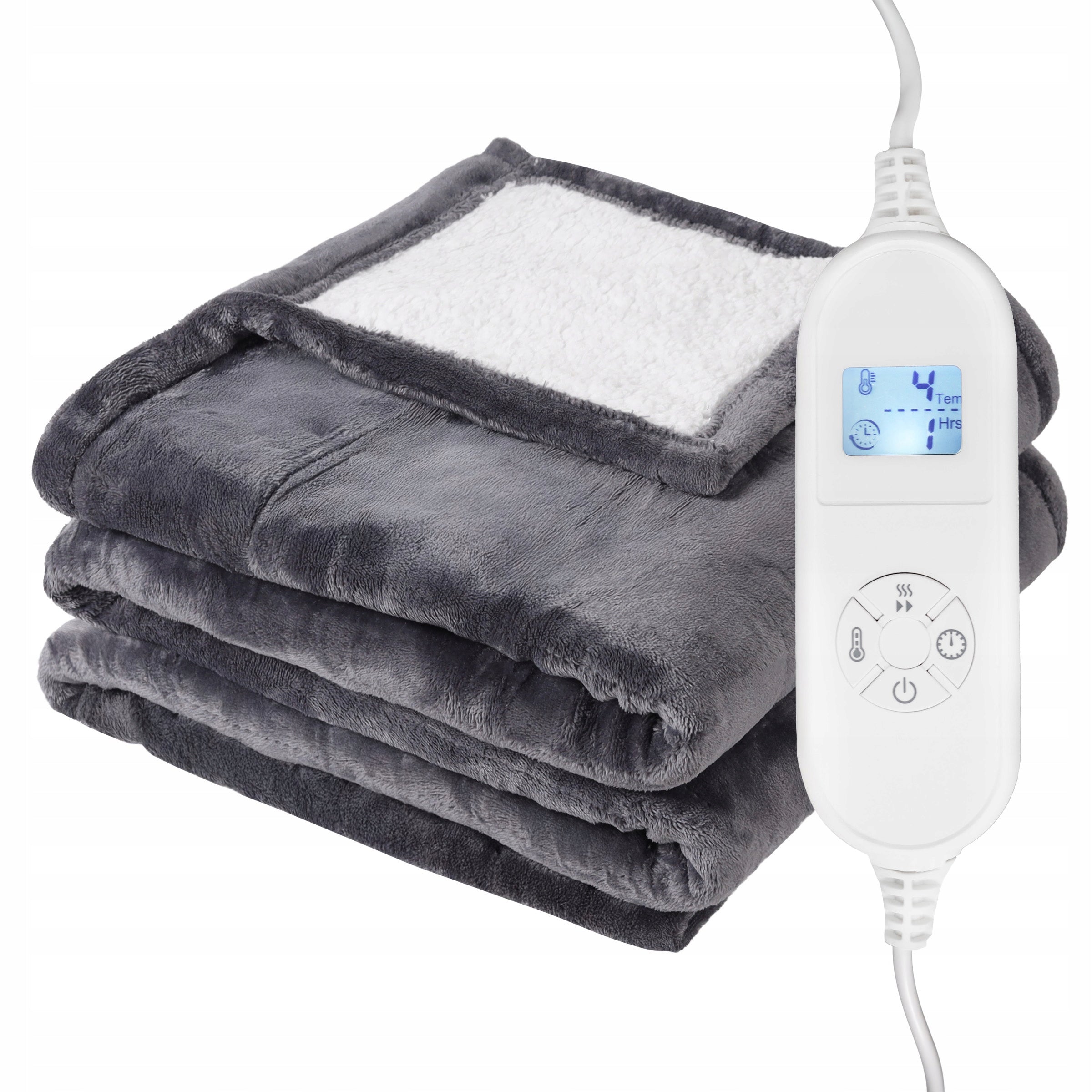Soft double-sided electric blanket Bauerkraft 120x160 heating mat remote control