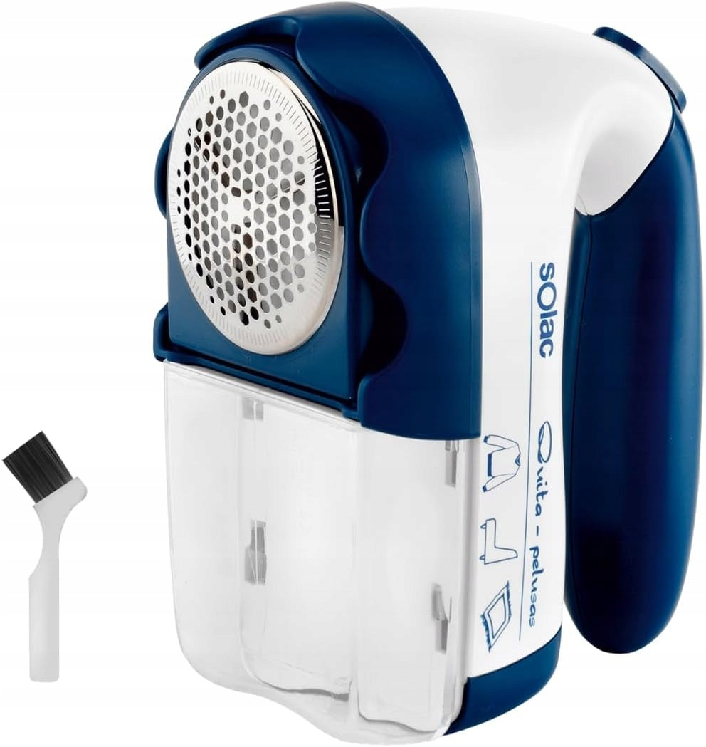 Solac lint shaver stainless steel battery mains 3 cutting levels