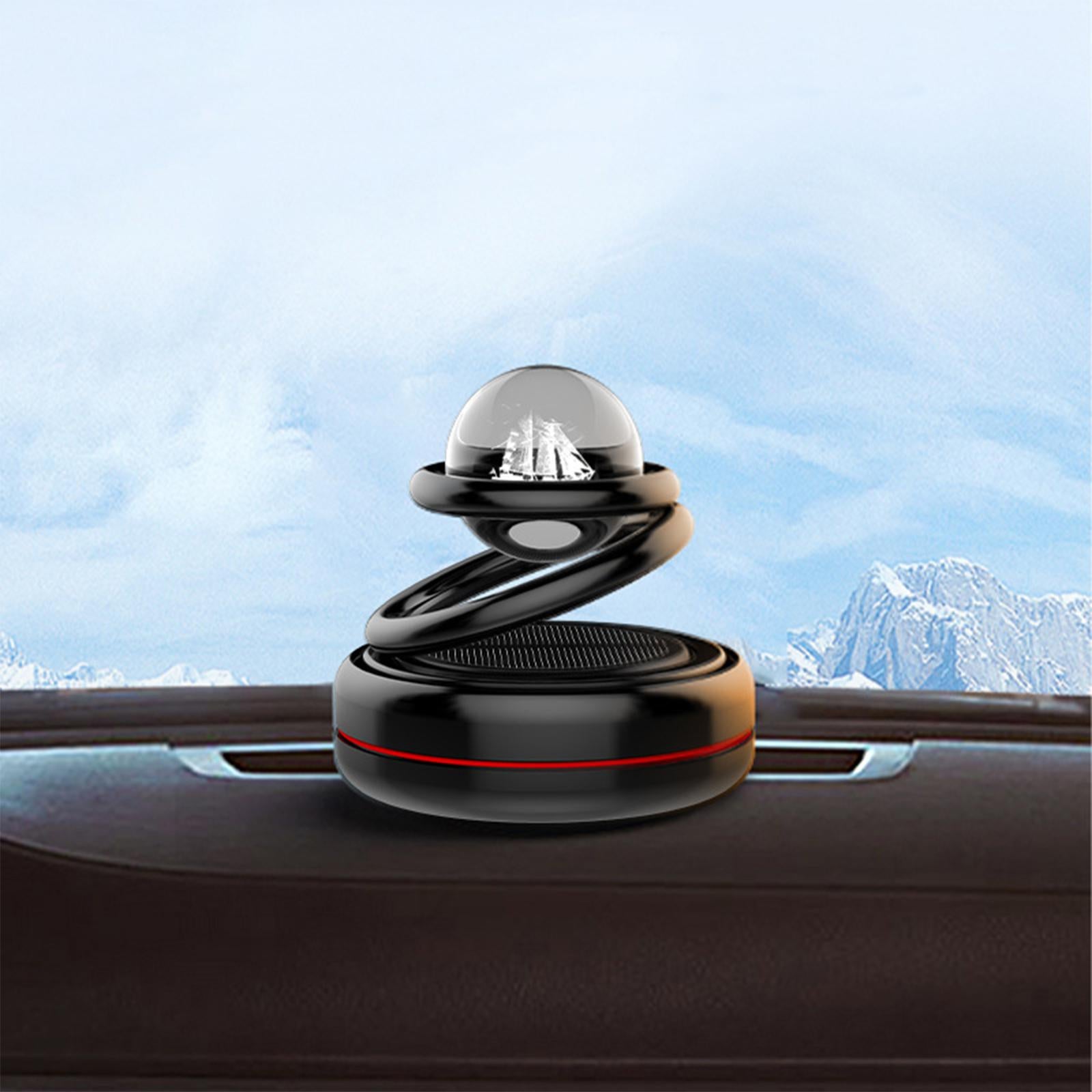Solar Auto Air Freshener Car Diffuser C Black Brand no brand