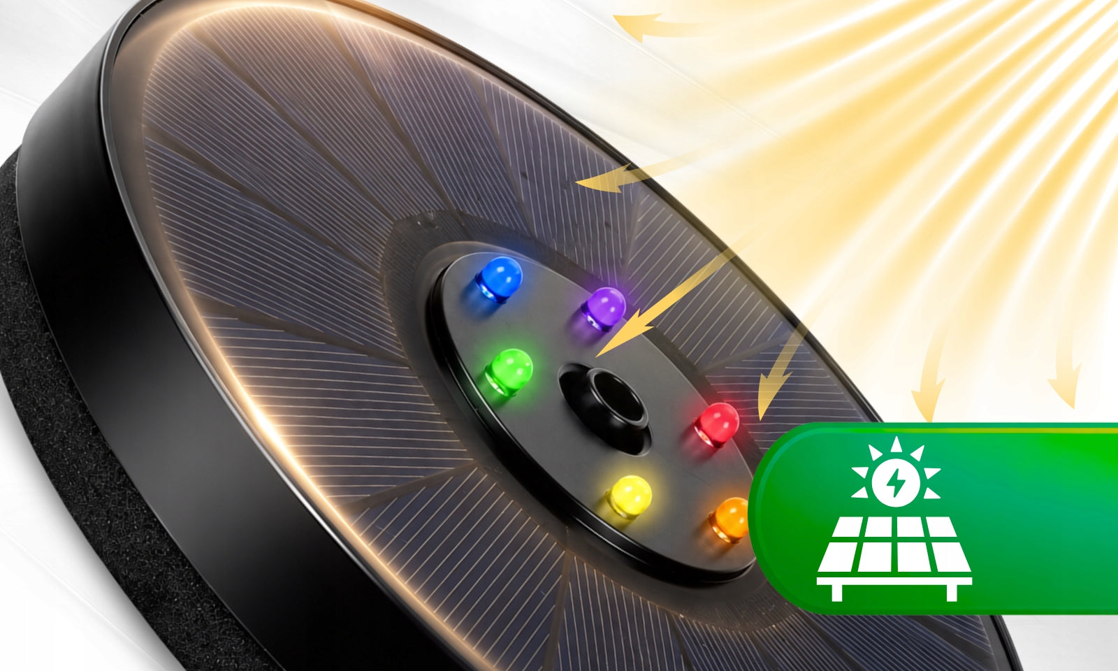 Solar Fountain for pond Water Garden Floating Pump LED RGB Manufacturer no brand