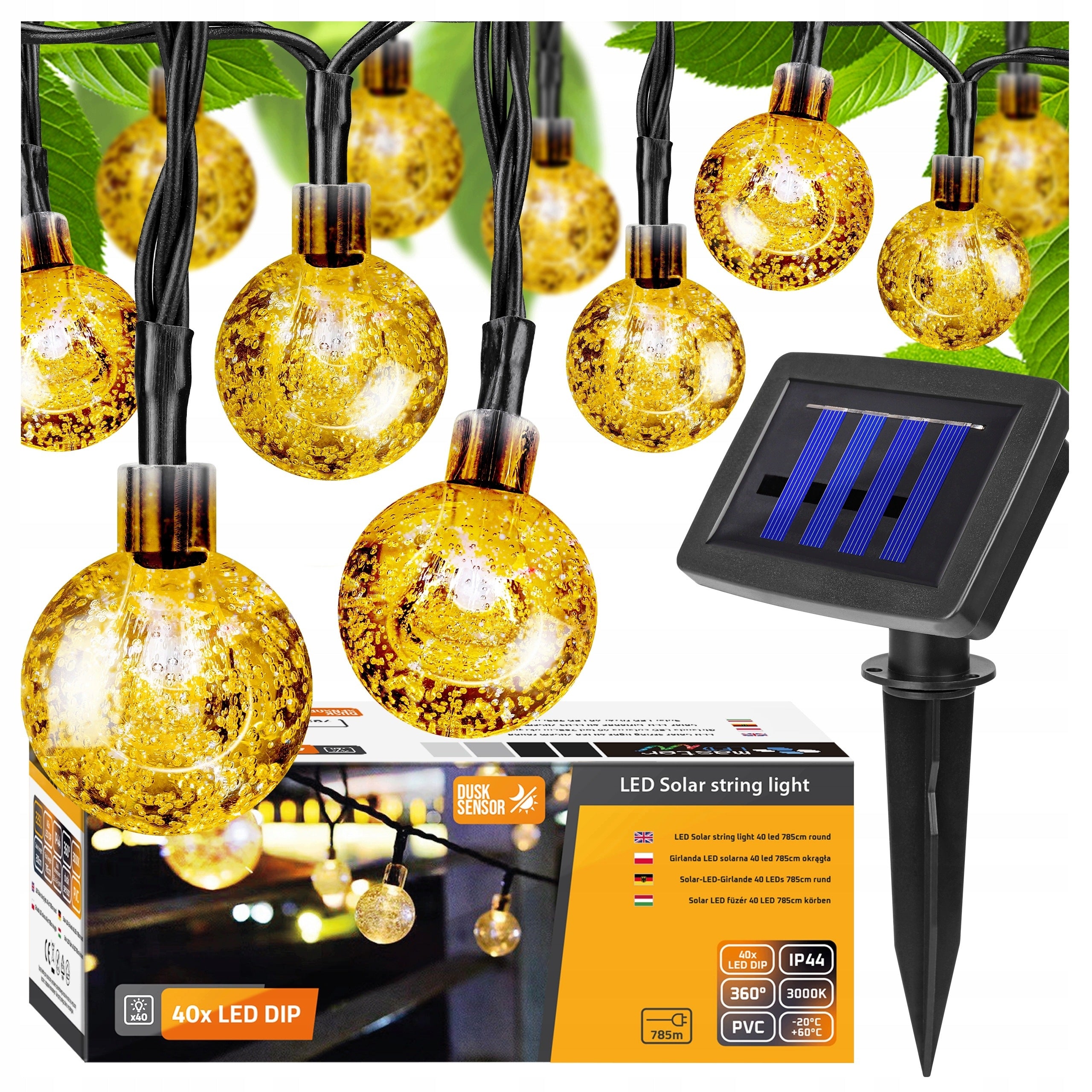 Solar Garden Garland 5m 20x LED Light Solar Garden Lights