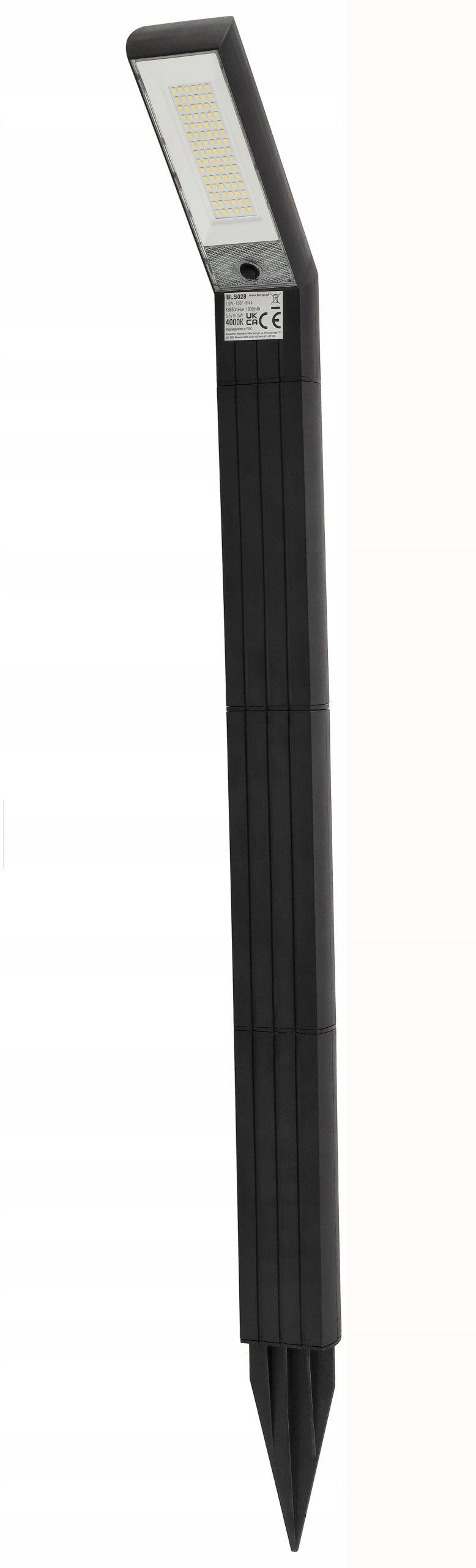 Solar Garden Lamp LED Punched Solar Post 2in1 Strong + Adjustable Brand Berge