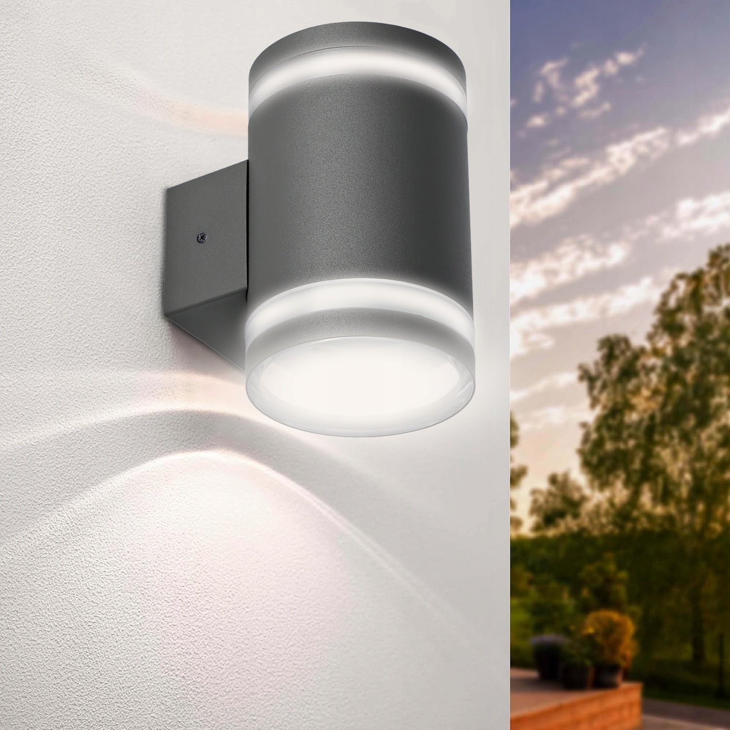 Solar Garden Wall Lamp LED Facade Wall Lamp Twilight Sensor EAN (GTIN) 5903707789573