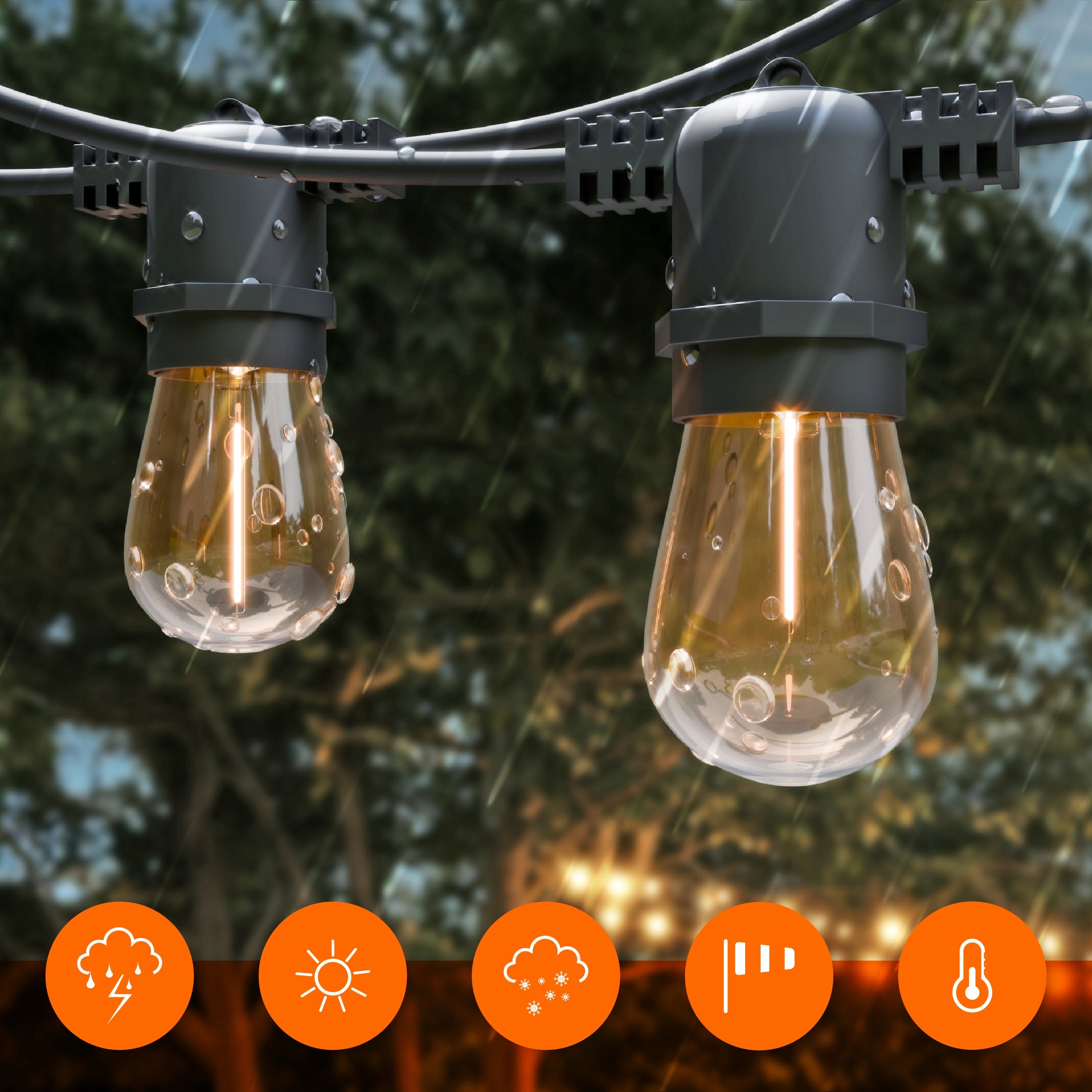 Solar Garland Garden Solar Lights 10m 10X LED Bulb E27 + Remote Control Brand Smartled