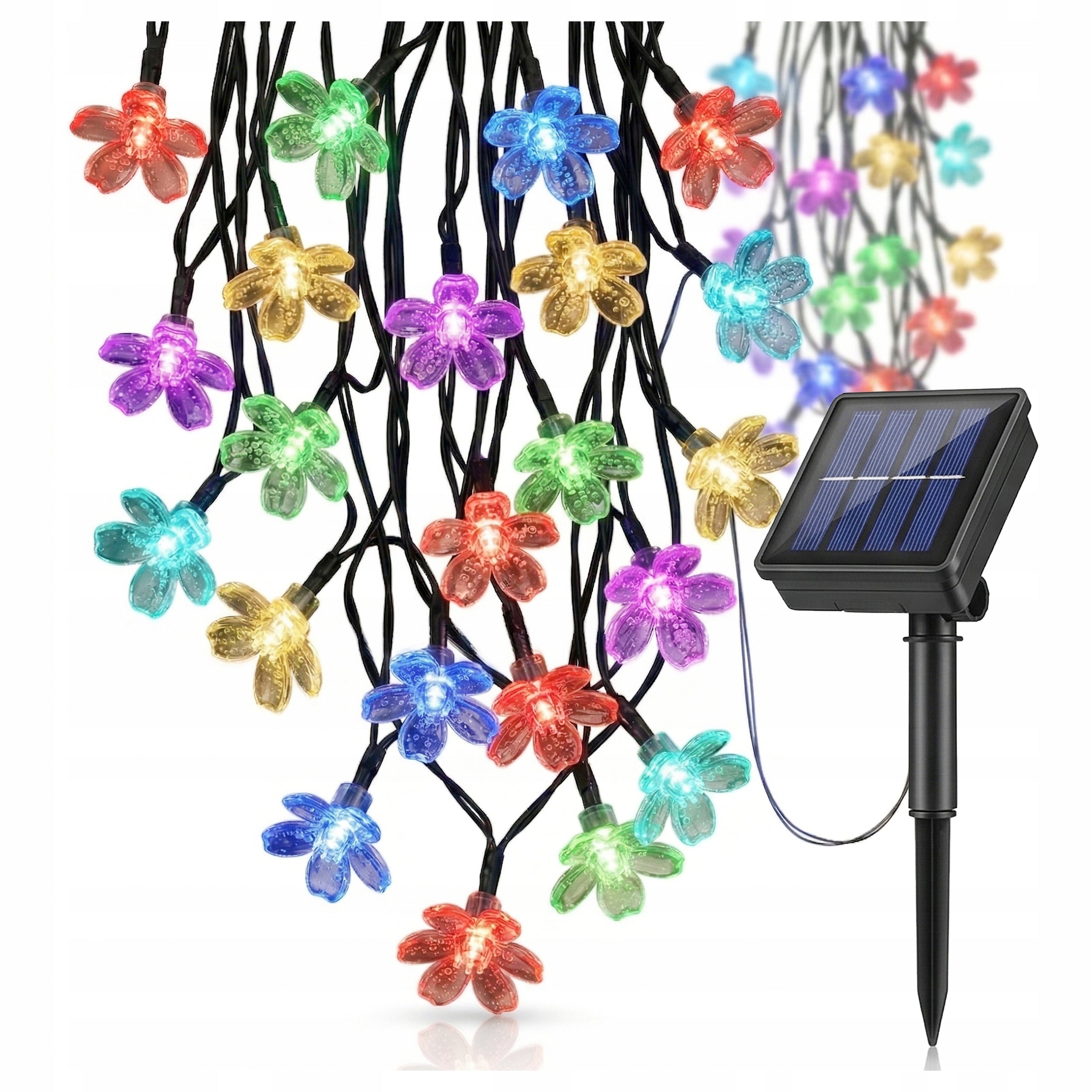 Solar Garland LED 10M 50LED Light Chain Solar Lights Flowers IP44