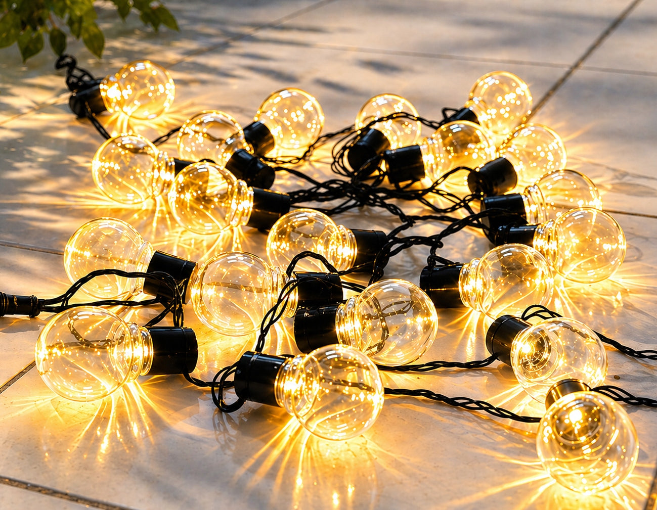 Solar Garland LED Garden 20 x LED Bulbs LED Solar Balls Length 550 cm