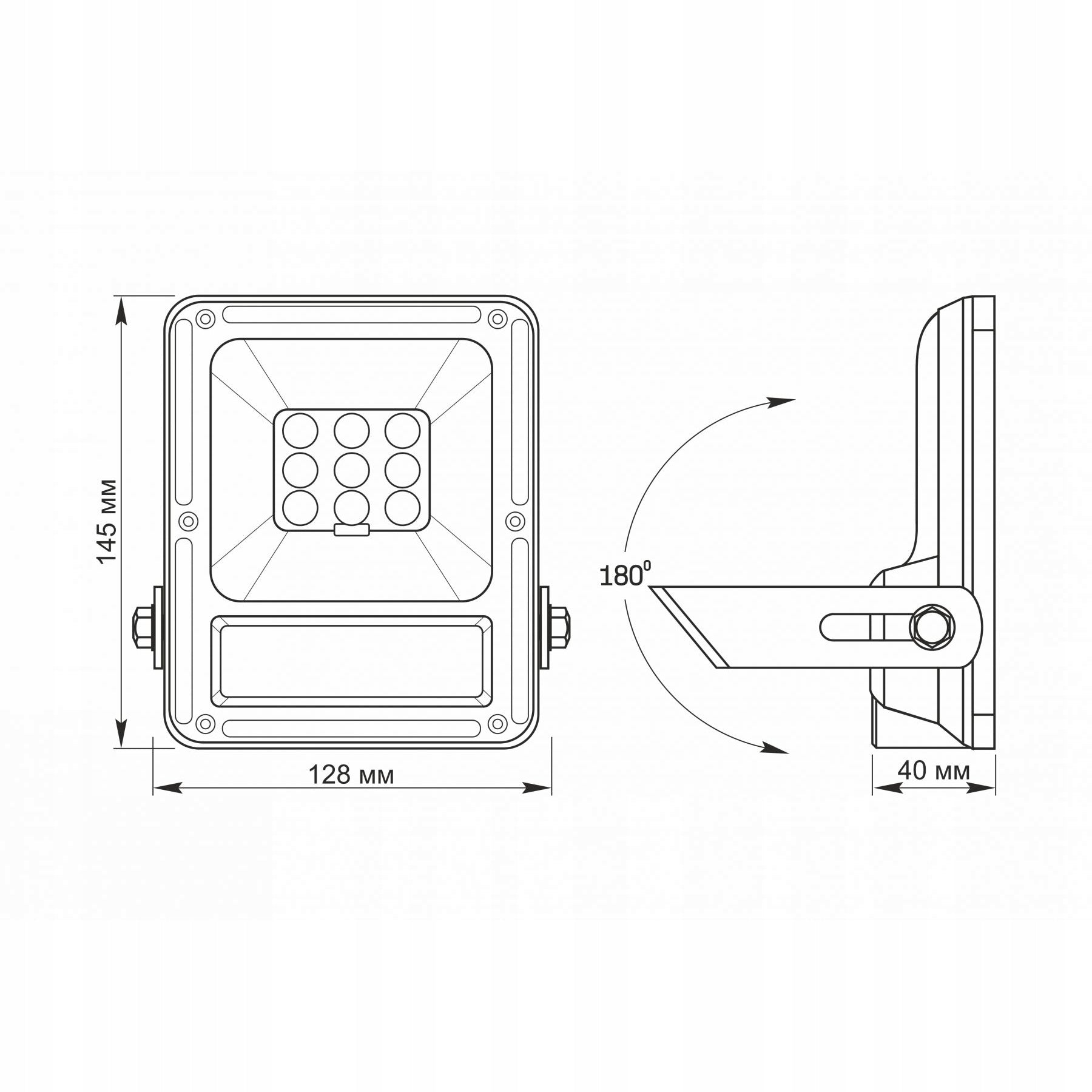 Solar LED Floodlight with Motion Sensor Remote Control Light color white neutral