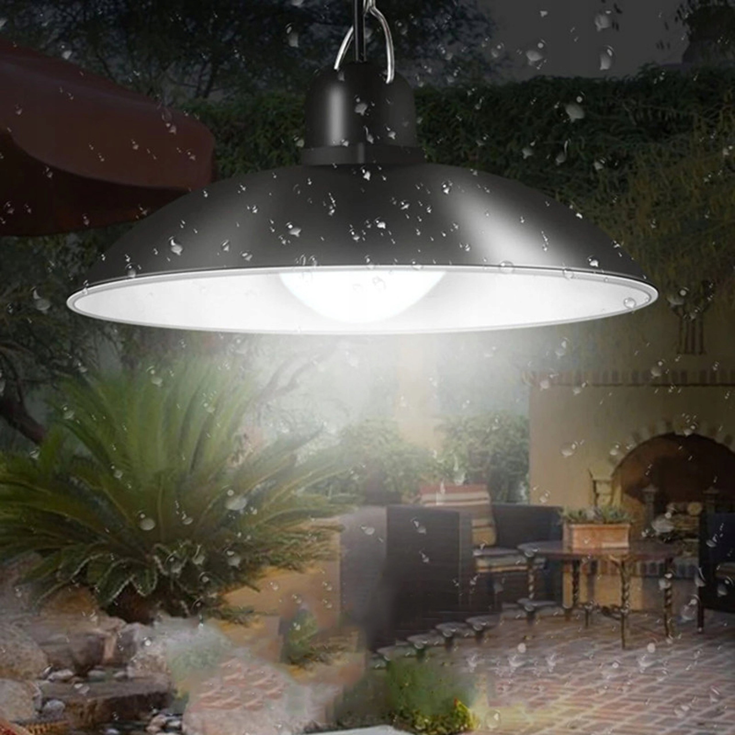Solar LED Street Lamp Hanging With GARDEN SENSOR OUTDOOR Remote Control Packaging status original