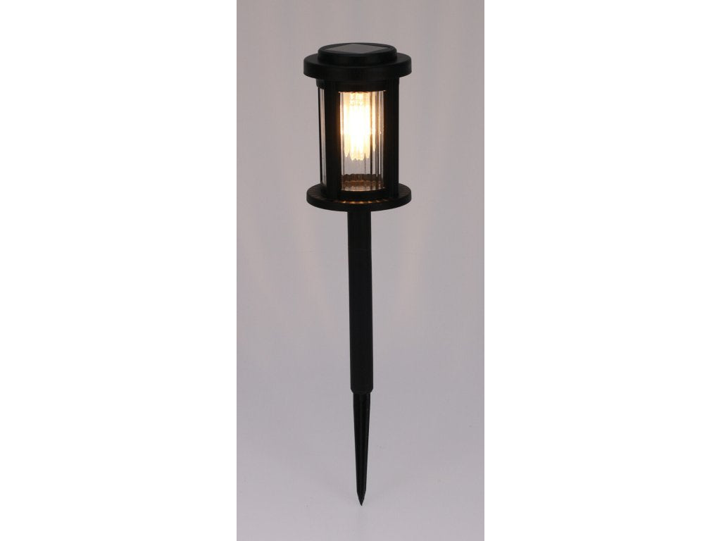 Solar Lamp Black Garden LED 40 cm with Twilight Sensor for Garden Brand ProGarden
