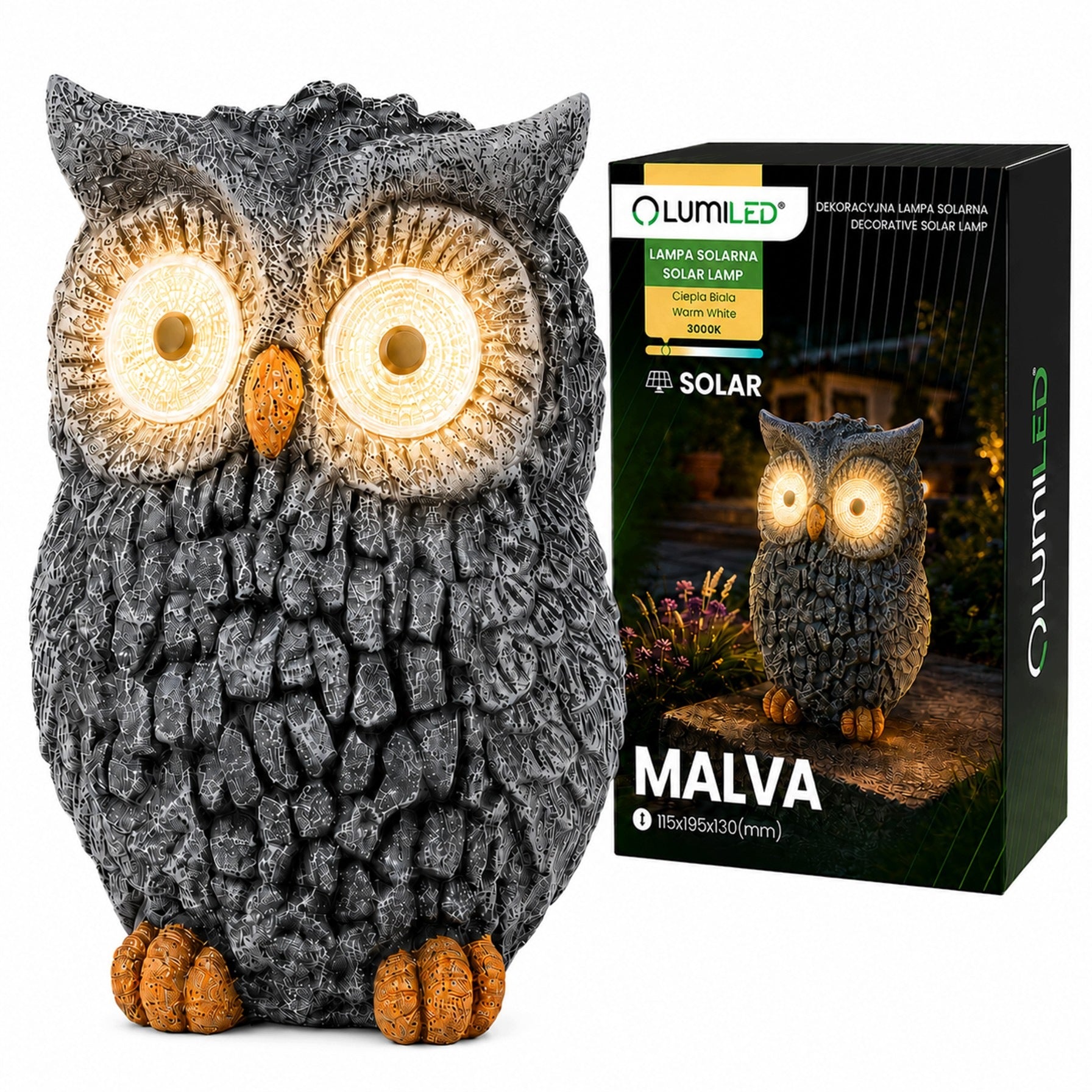 Solar Lamp LED Garden Lamp Garden Owl Bird Decorative for TERRACE
