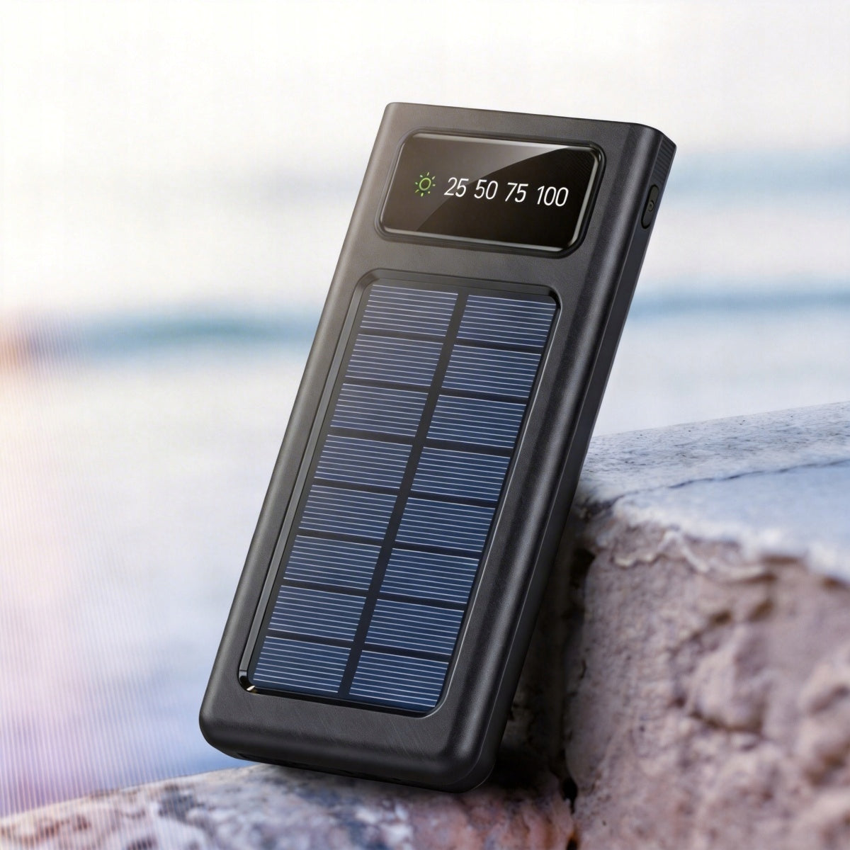 Solar POWER BANK SOLAR CHARGER USB 20000mAh FLASHLIGHT Battery capacity 20000 mAh