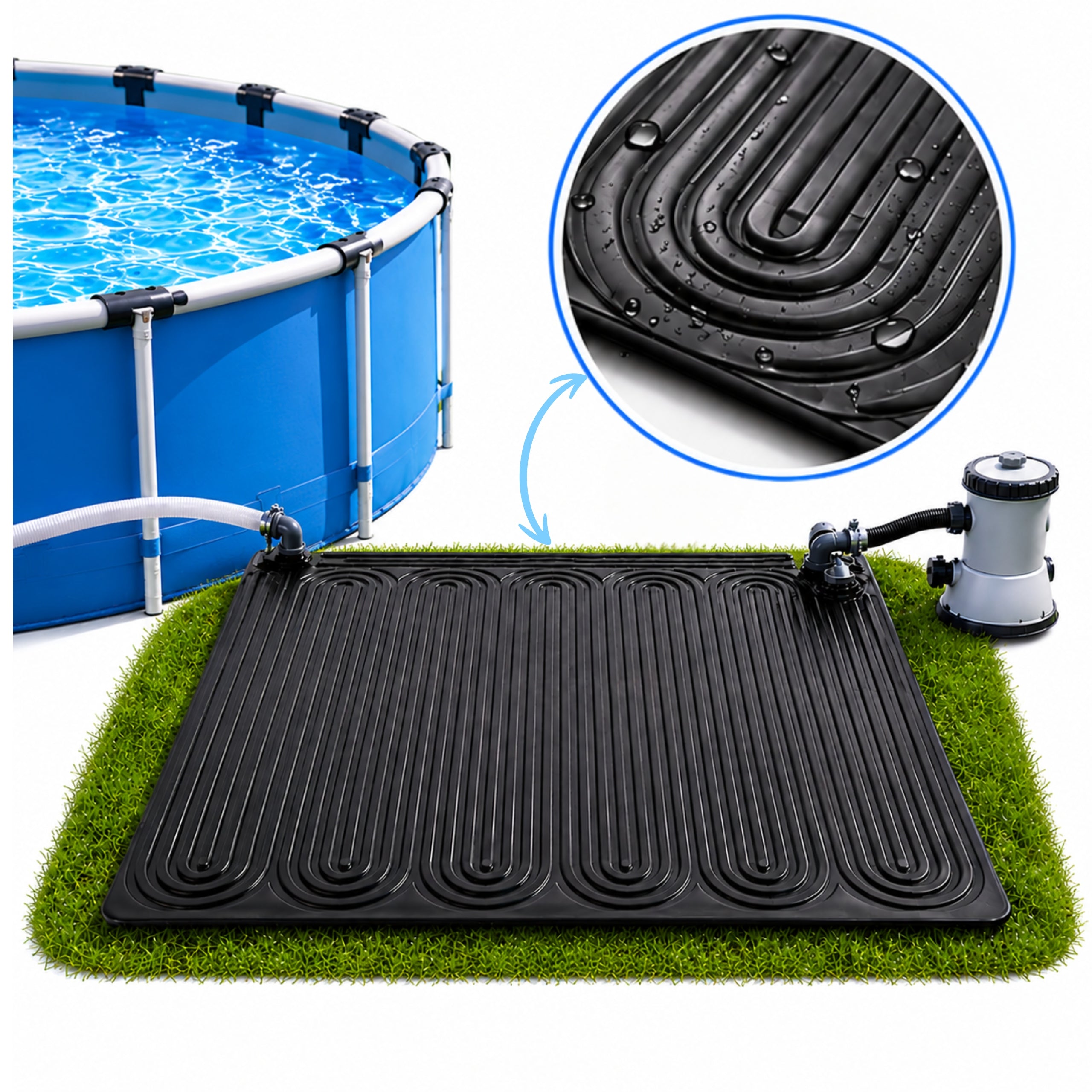 Solar Panel for Swimming Pool Solar Heating Mat Water Heater in Pool
