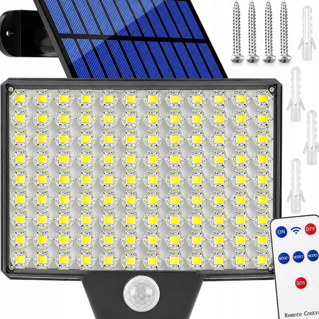 Solar Street LED Garden Lamp With SENSOR Outdoor Facade 300W