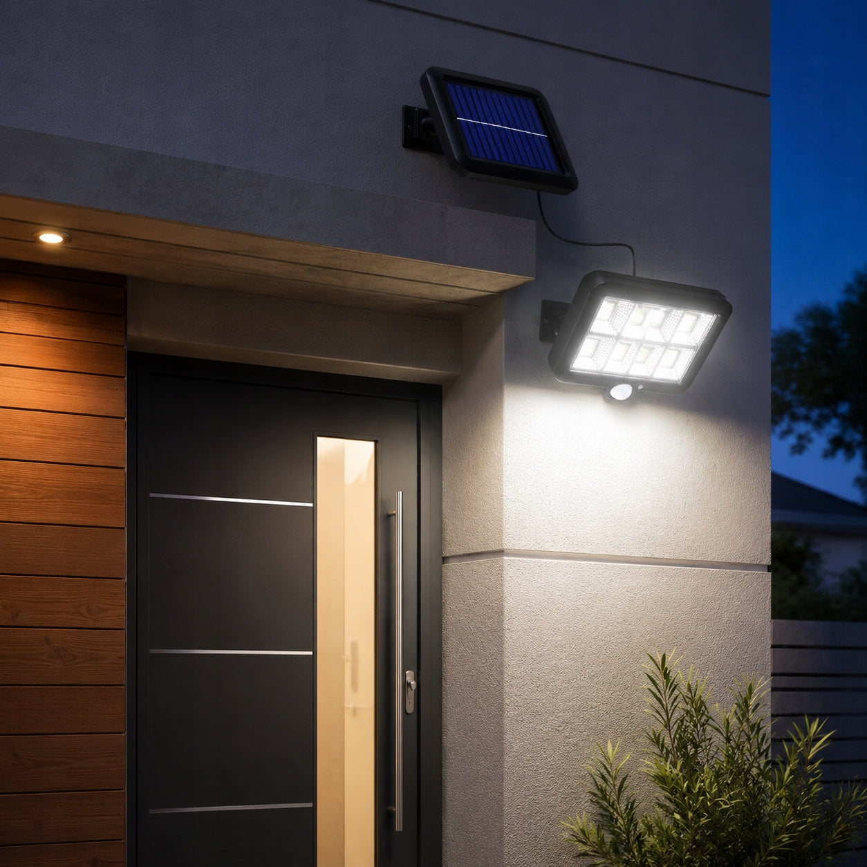Solar Street Lamp LED Garden With SENSOR Outdoor Facade Packaging status original