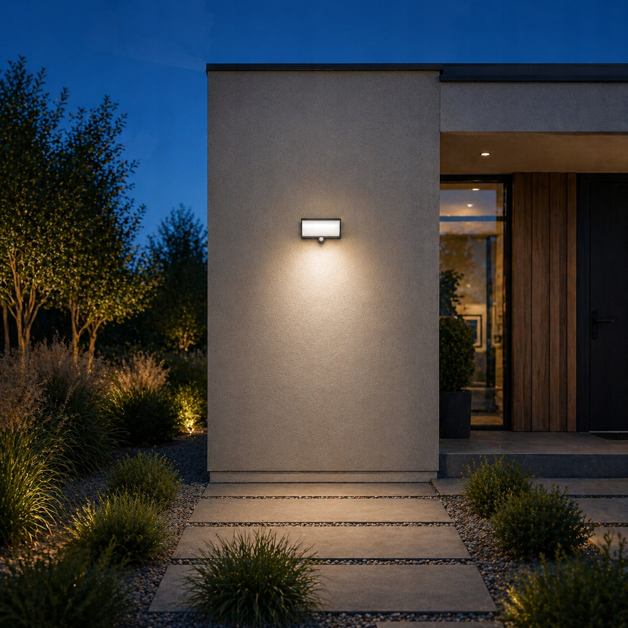 Solar Wall Lamp Outdoor LED Garden Lamp Facade MOTION SENSOR Packaging status original