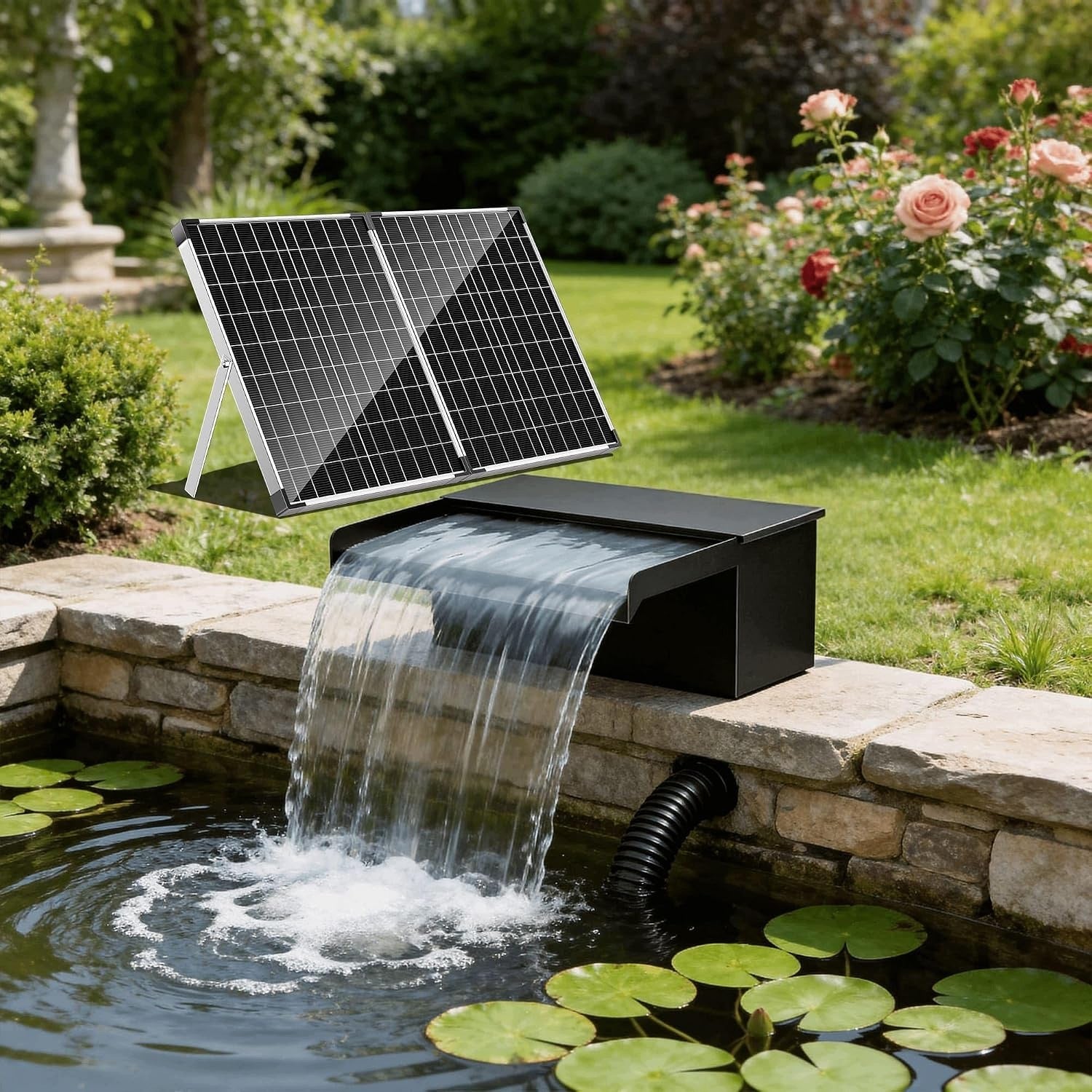 Solar Waterfall Biling 70W Steel Pump 2500L/h 32cm M3481 Manufacturer Biling