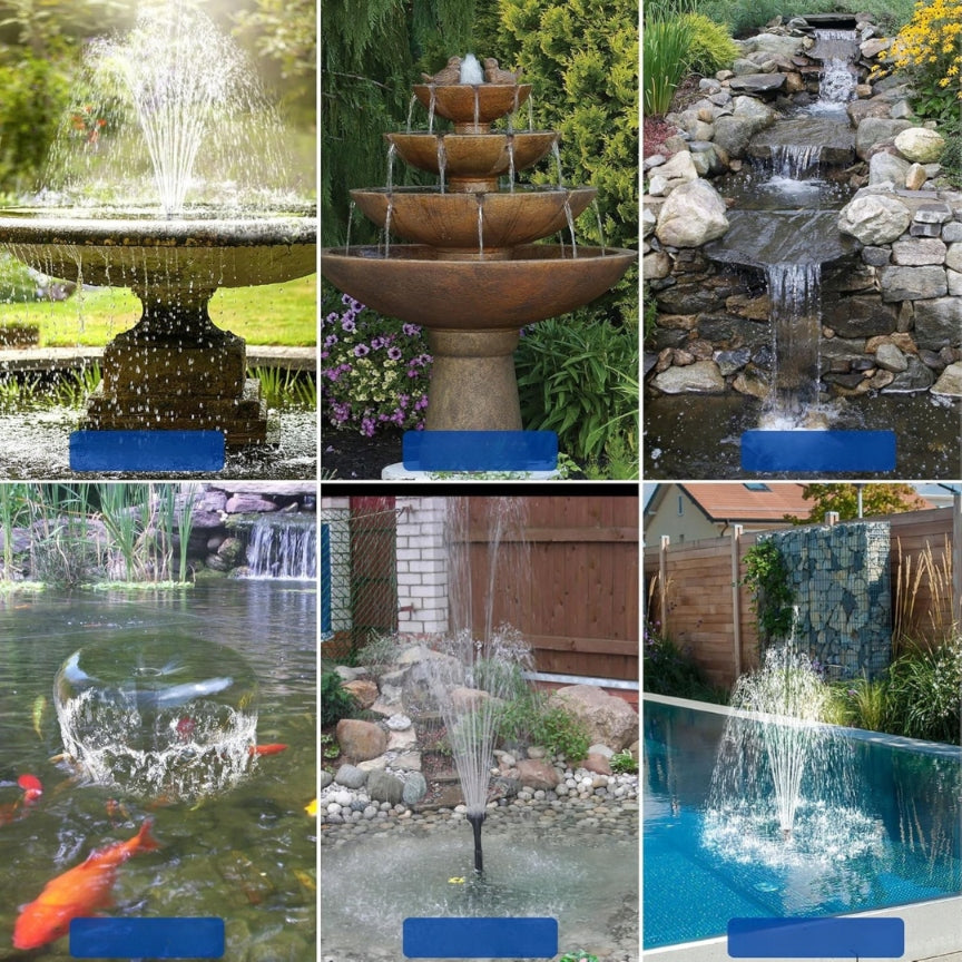 Solar fountain Biling outdoor solar pump for pond Manufacturer code SP24012BK