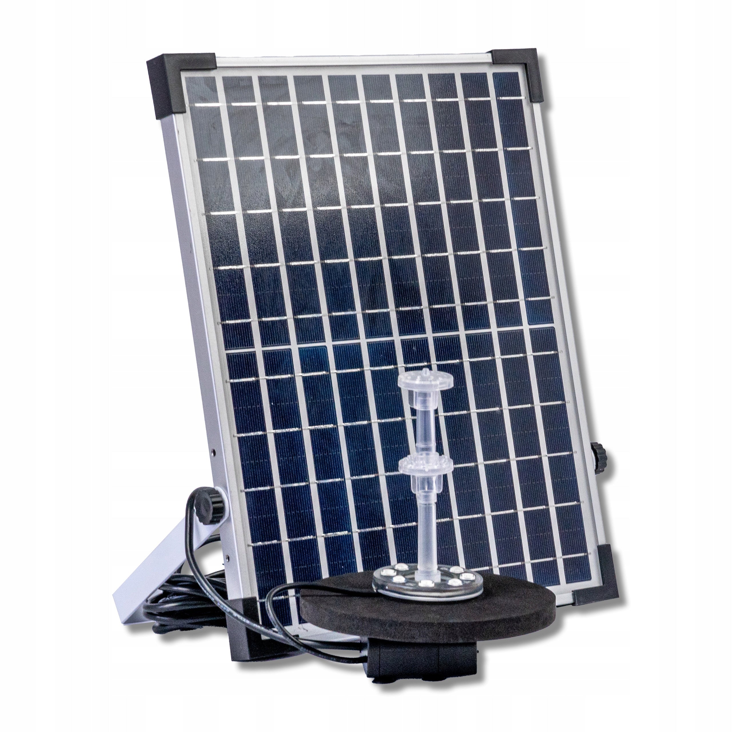 Solar fountain garden pump for pond RGB lighting nozzle set DC 71 Product weight with unit packaging 1.2 kg