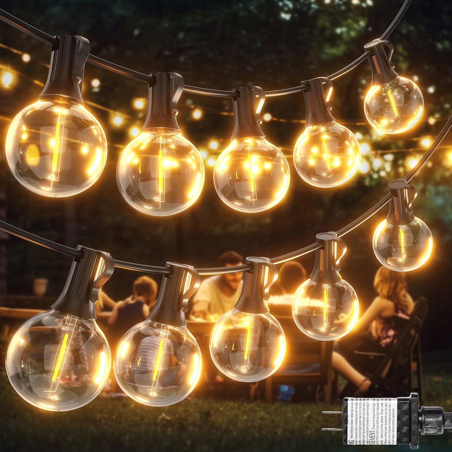 Solar garden garland 10m LED 10x E12 2700K IP44 remote control + 2 bulbs Manufacturer code Girlanda Ogrodowa Świetlna 10M 10X Żarówka