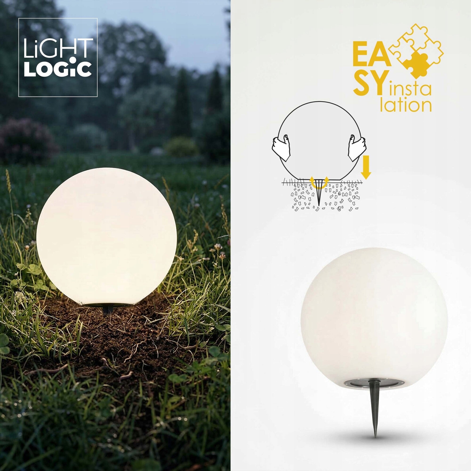 Solar garden lamp LED LL FRAULI RGB 20cm hammered sensor dusk IP65 Total height 29 cm