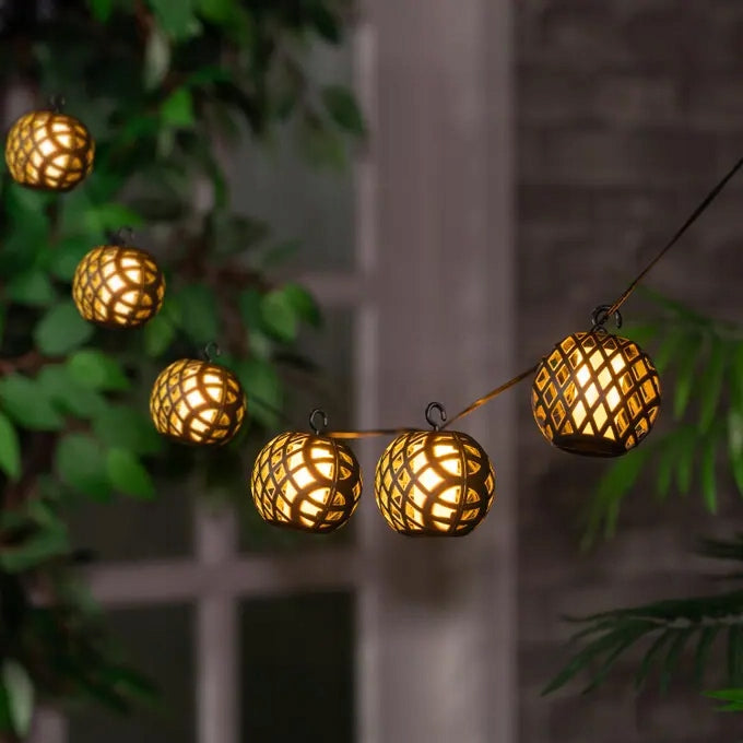 Solar garland LED garden light 20x LED lantern flame SuperLED Brand SuperLED