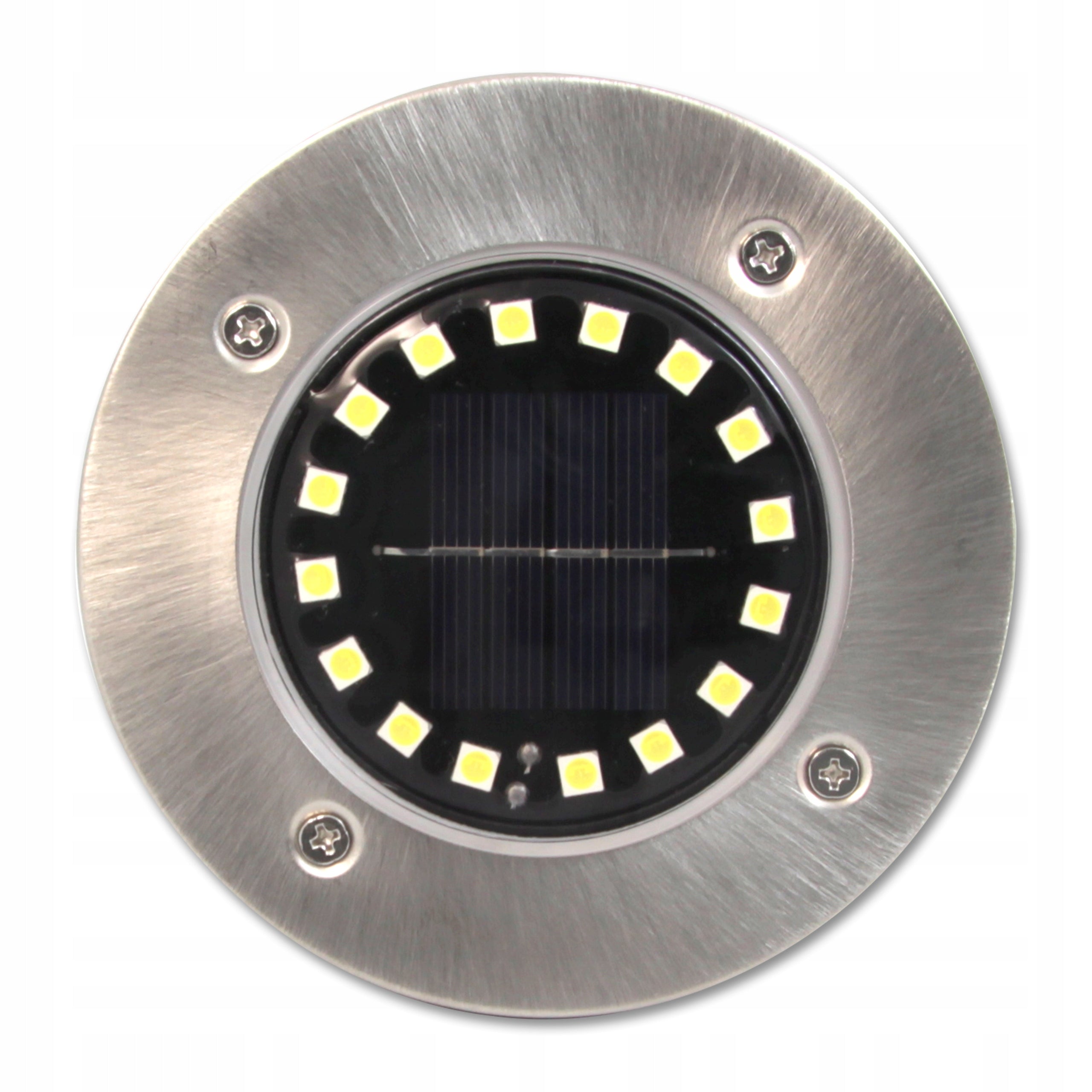 Solar lamp hammered Masterled silver 11,5 cm in set of 4 pieces! Manufacturer code 7130