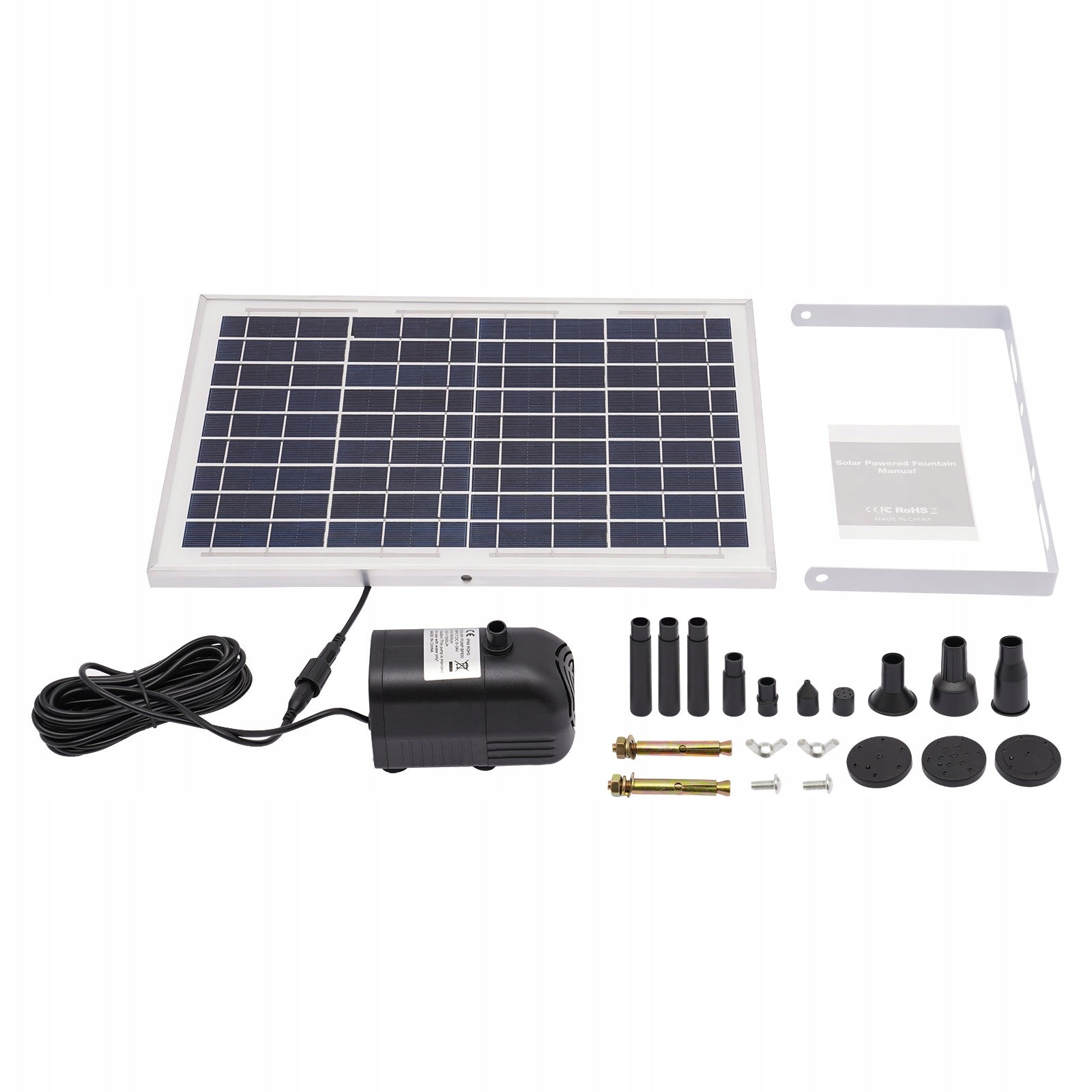Solar-powered Water Pump Fountain, 17V/10W 1000L/H Manufacturer no brand