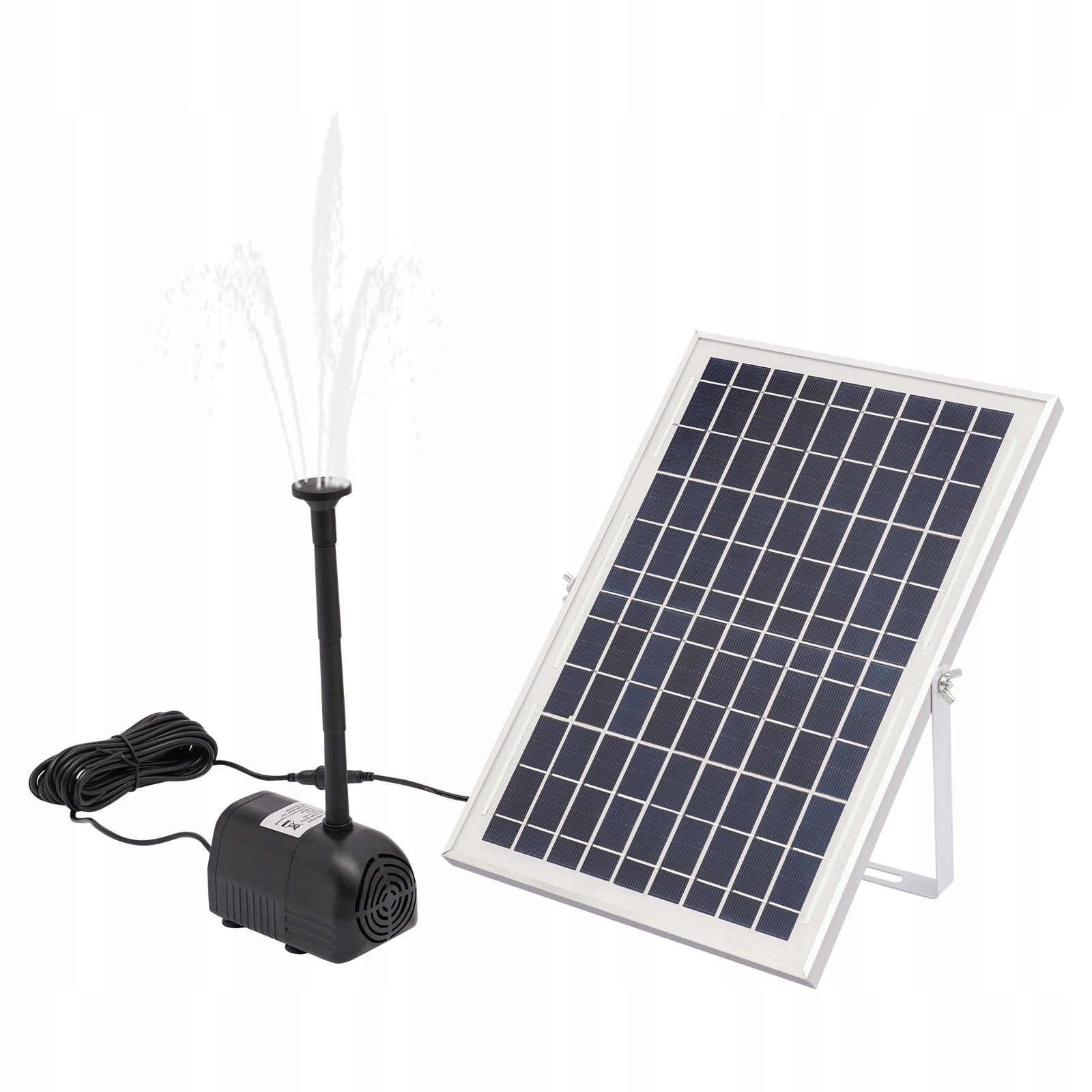 Solar-powered Water Pump Fountain, 17V/10W 1000L/H