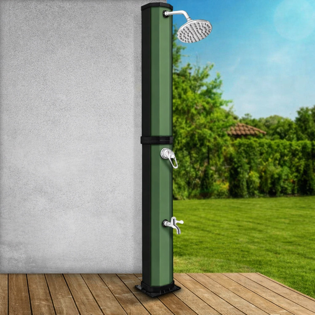 Solar shower Tillvex 60L garden black/green with cover Manufacturer code SLDS60SGN