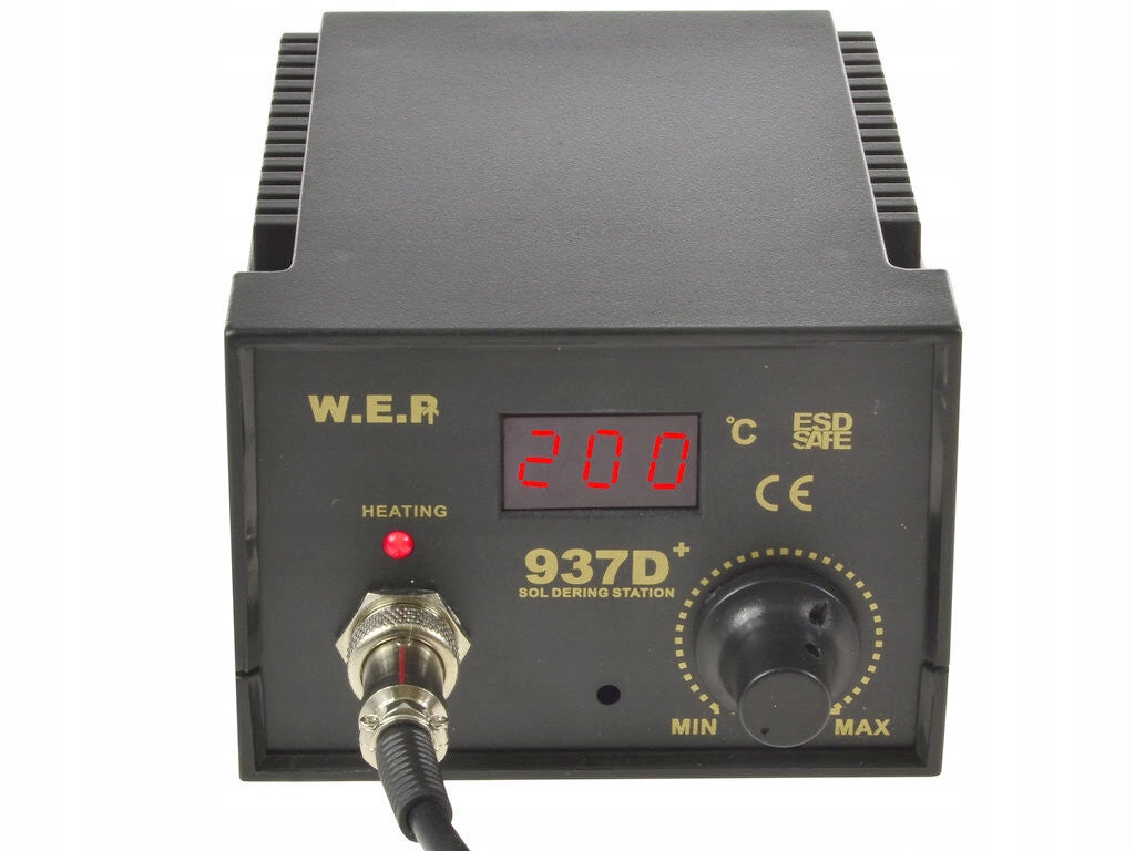 Soldering Station 75/120W Tips 900M Cob Tip WEP 937D+ ESD Gripper Manufacturer code HOTAIR SET110