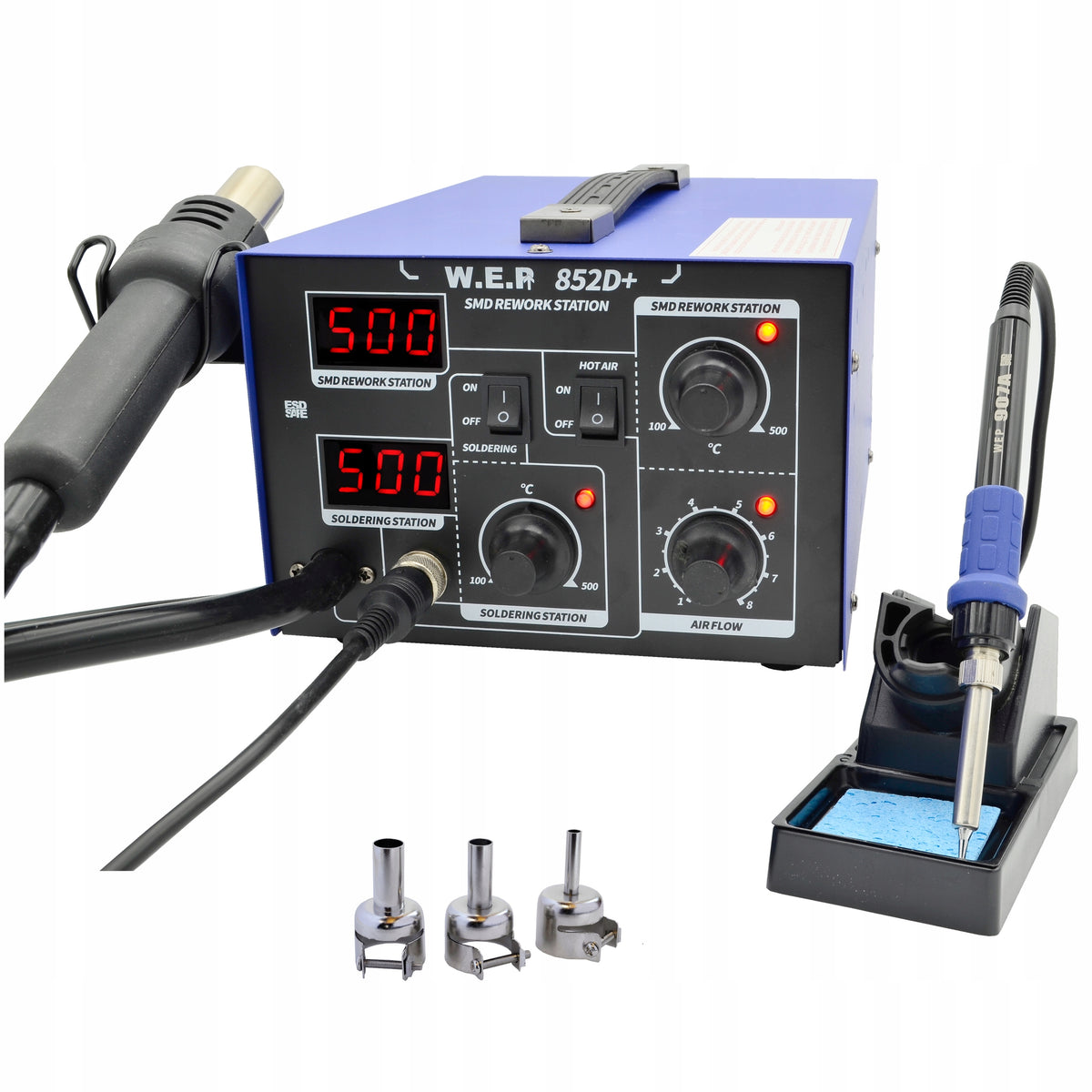 Soldering station WELDER 2in1 HOTAIR WEP 852D+ 700W hot air Manufacturer code 852D+